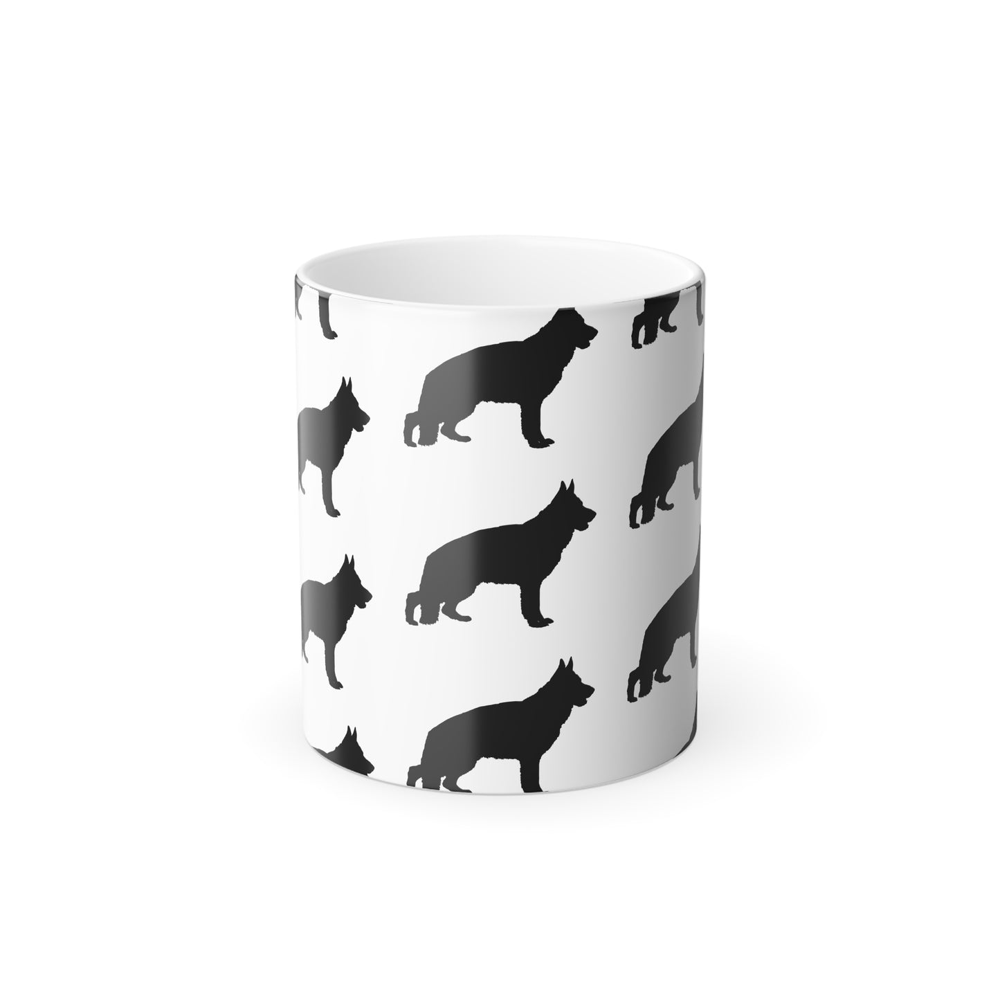 German Shepherd Silhouette Color Changing Mug