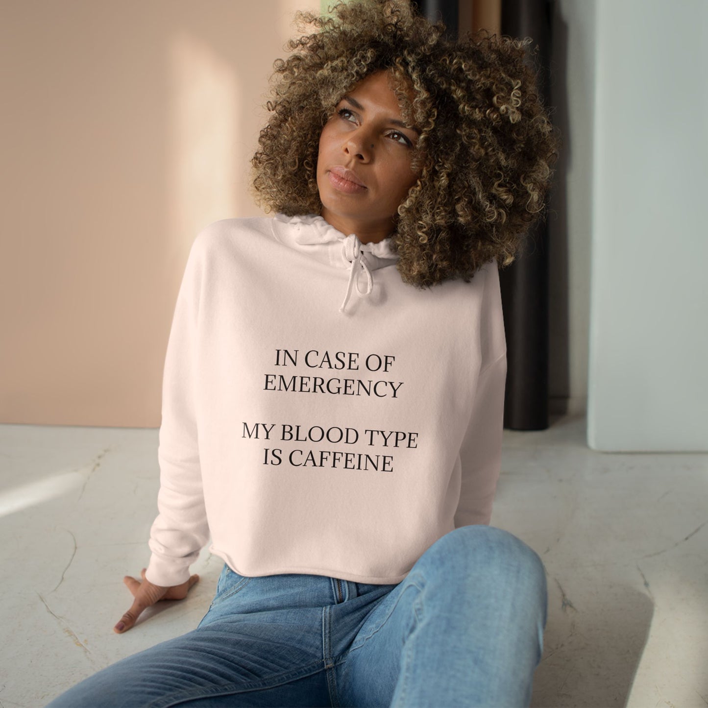 Blood Type Women's Crop Hoodie