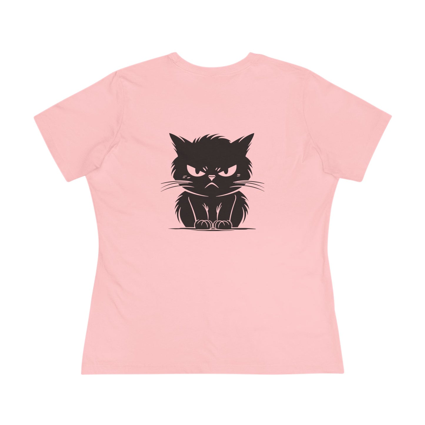 Angry Cat Women's Short Sleeve Crewneck Tee