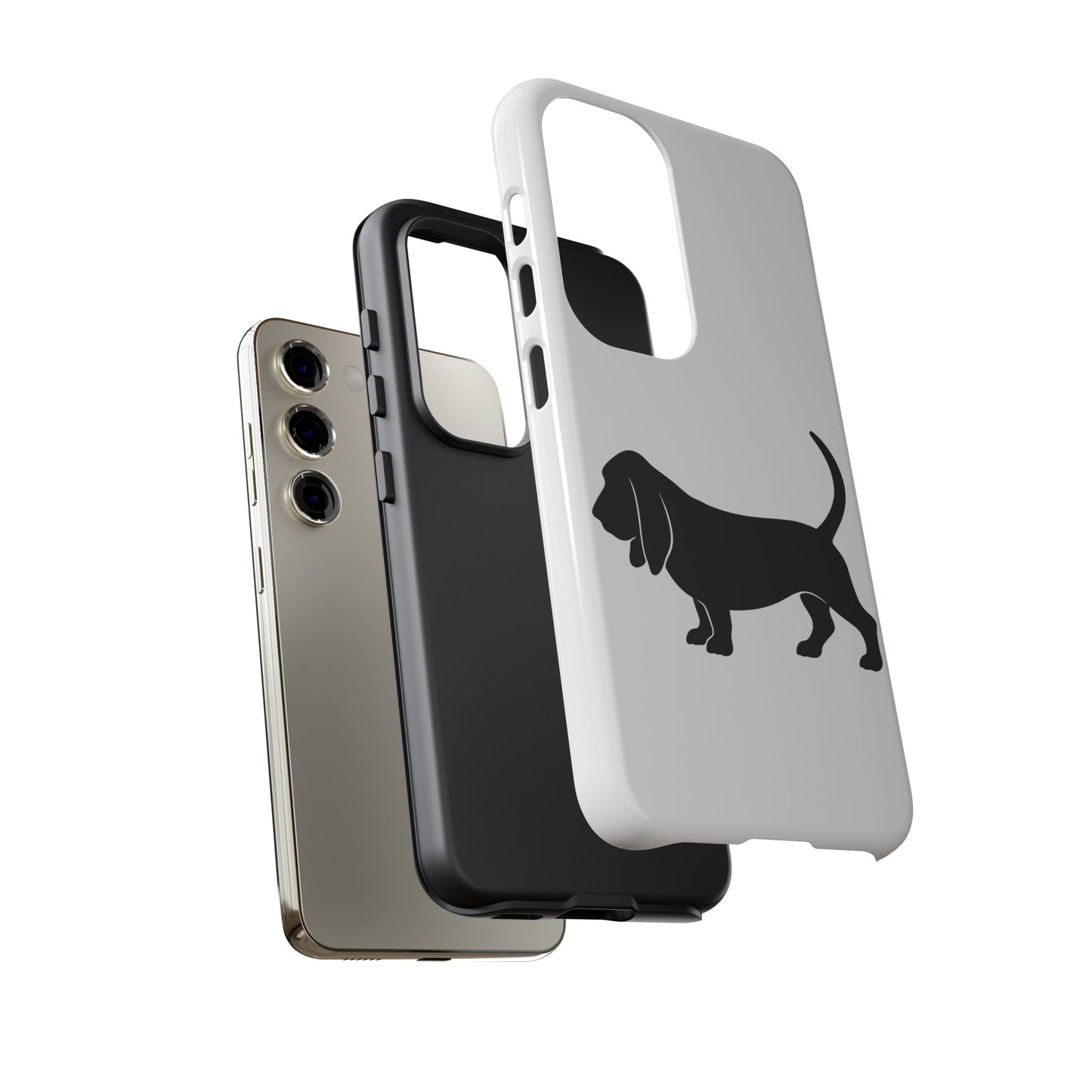 Basset Hound Silhouette Samsung Case
