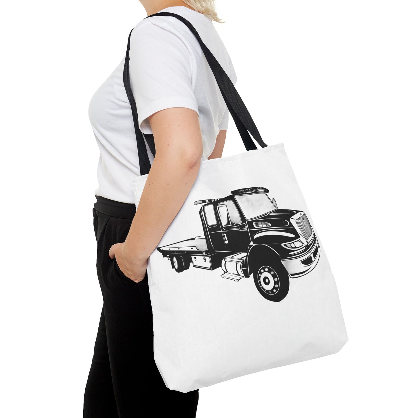 Flatbed Tow Truck Tote Bag