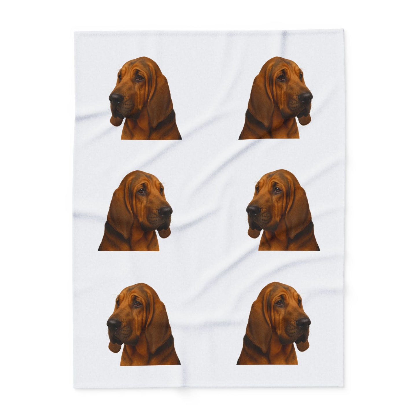 Bloodhound Head Arctic Fleece Blanket