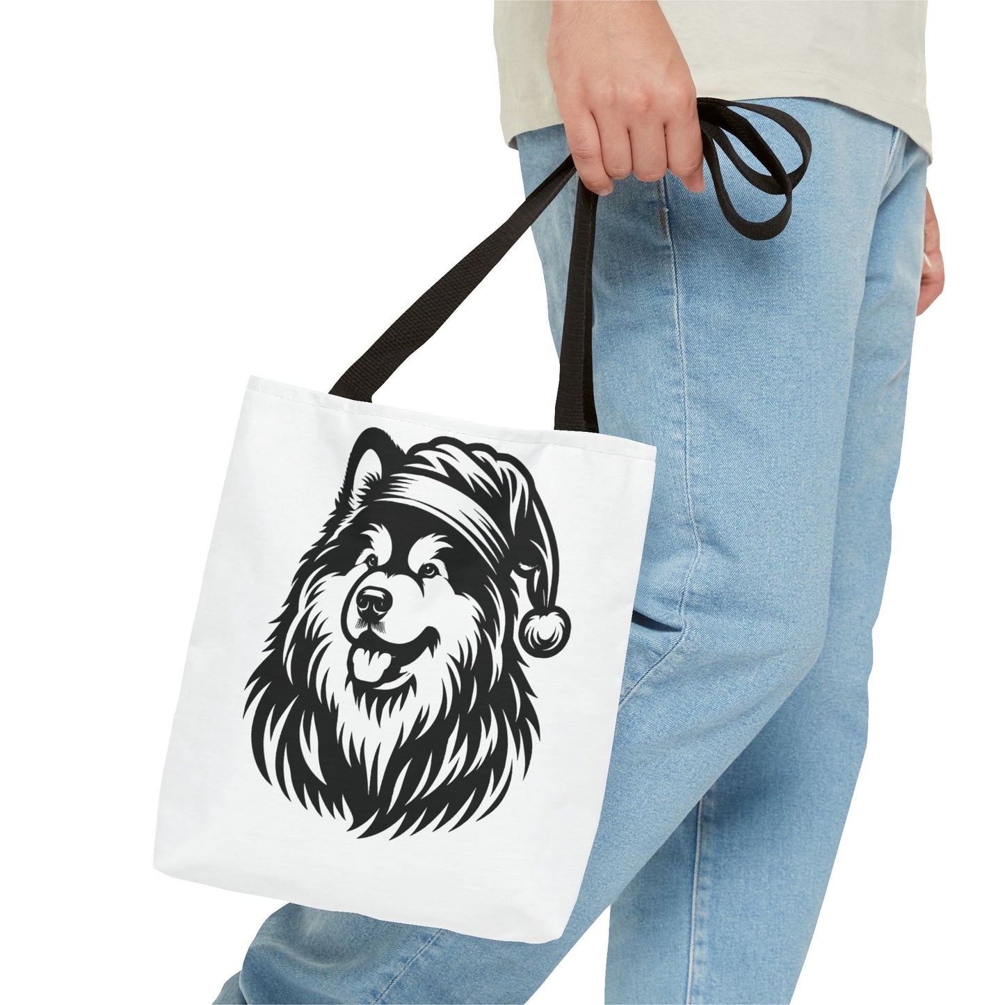 Santa Paws Malamute Tote Bag