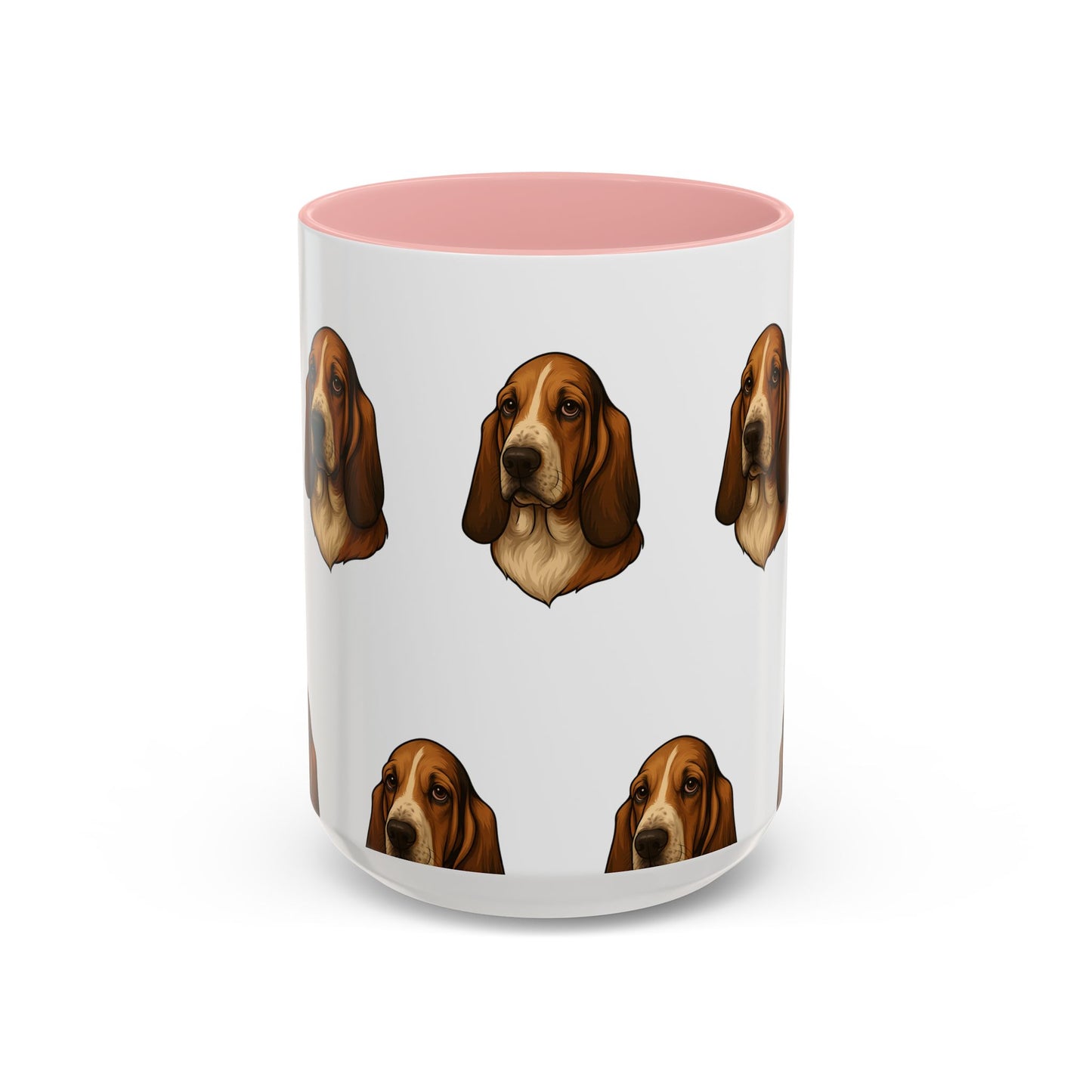 Basset Hound Head 2-Tone Coffee Mug