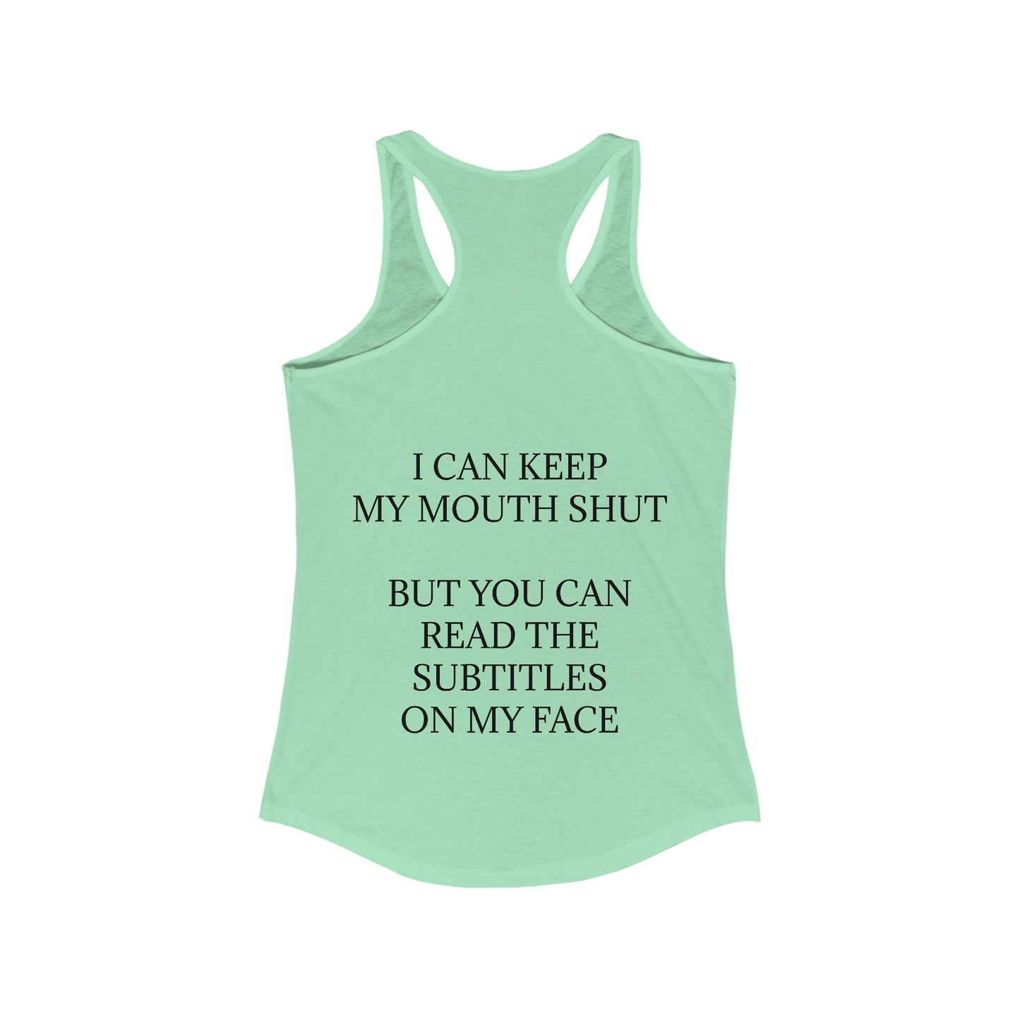 Subtitles Women's Racerback Tank