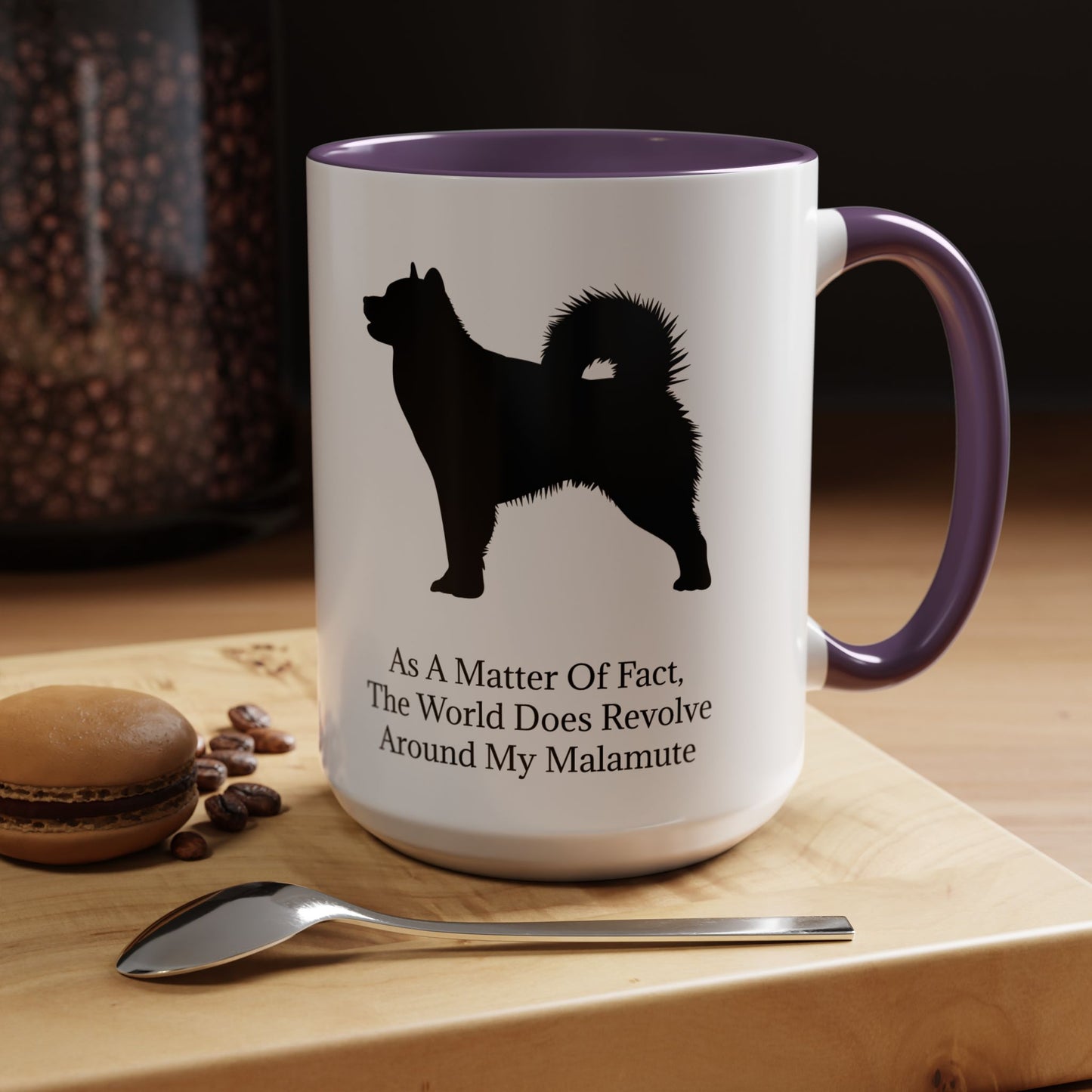 Matter Of Fact Malamute 2-Tone Coffee Mug
