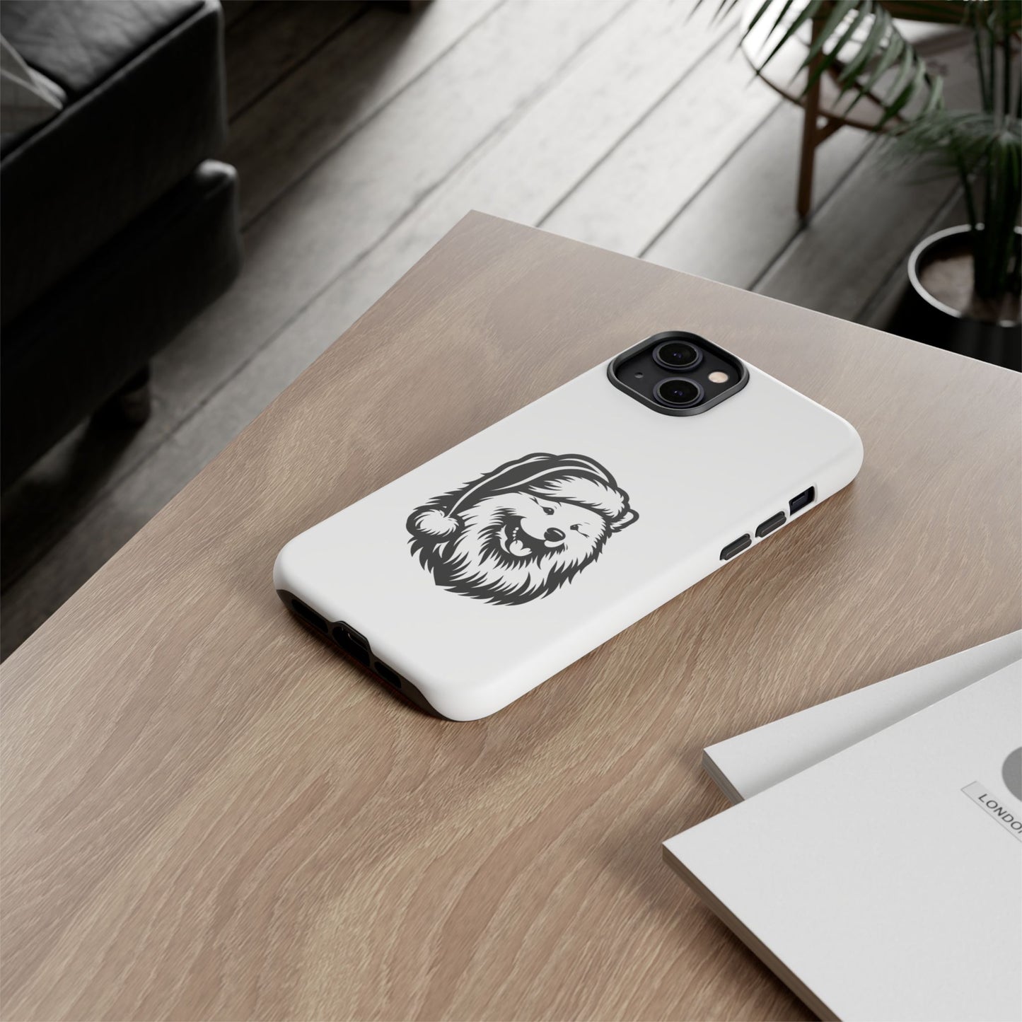 Santa Paws Samoyed iPhone Case