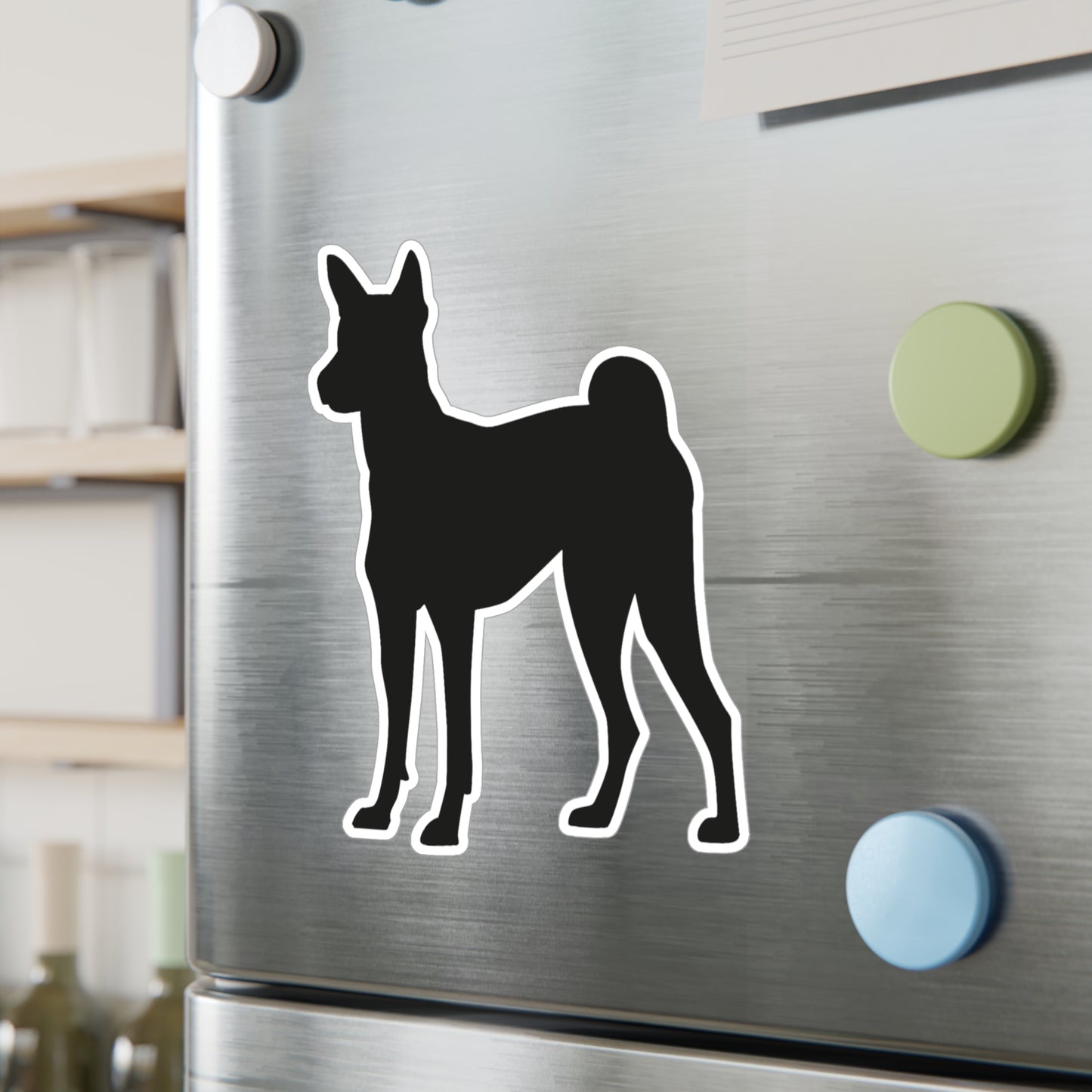 Basenji Silhouette Vinyl Decal