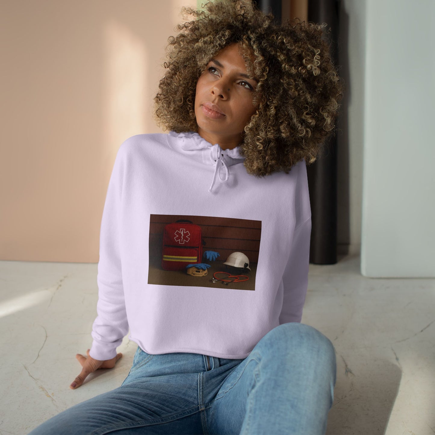 EMS Appreciation Women's Crop Hoodie