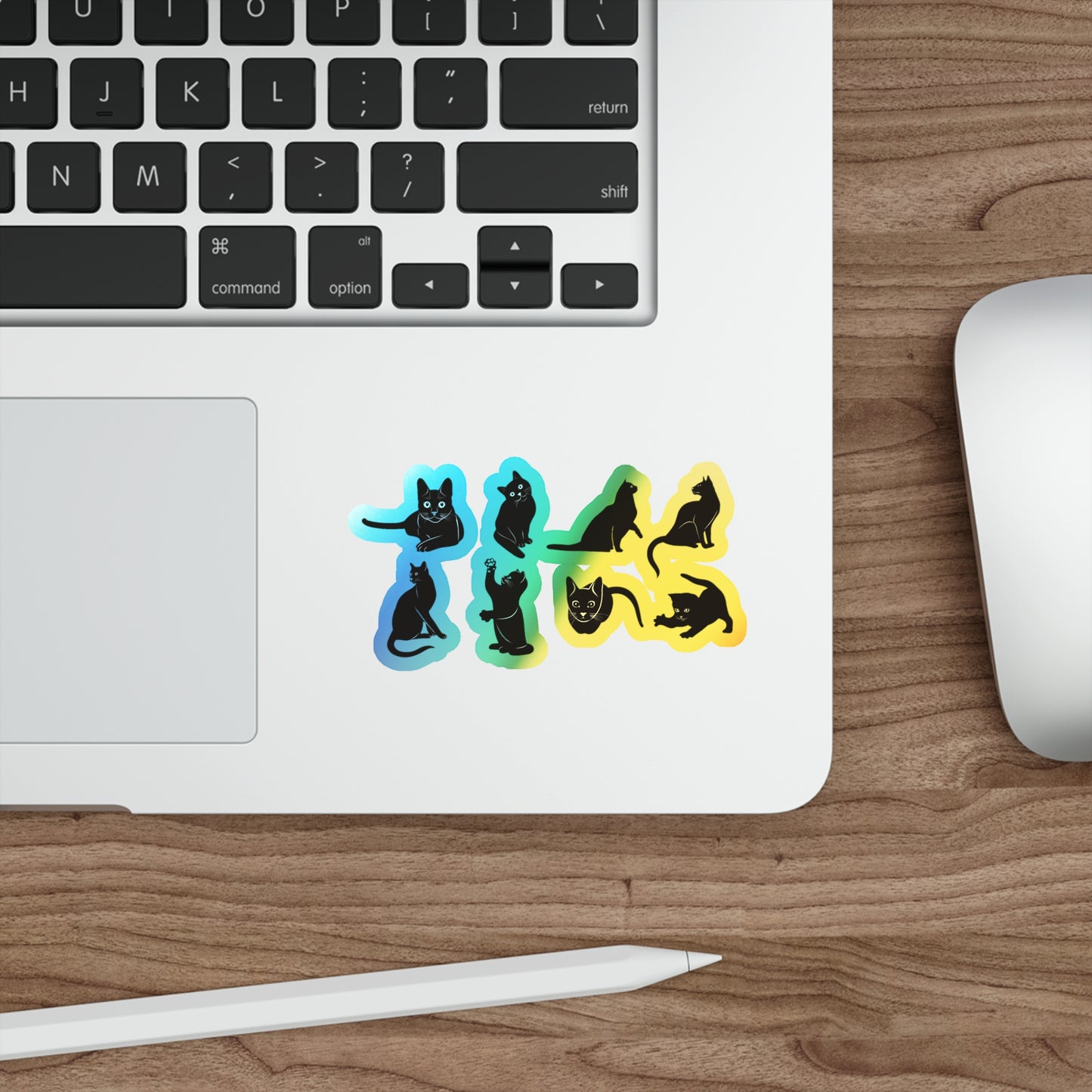 Cats Holographic Sticker