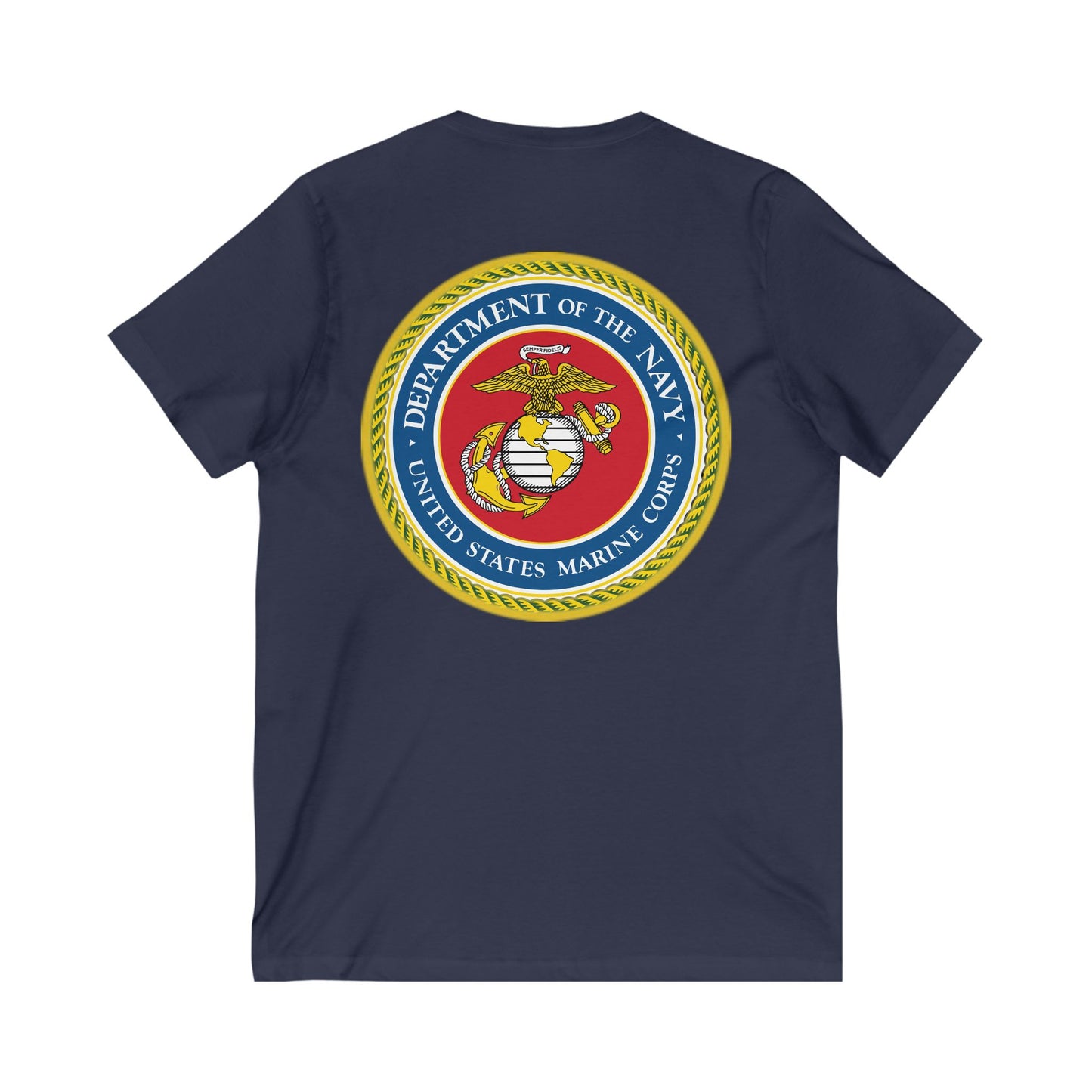 US Marine Corps Unisex Short Sleeve V-Neck Tee