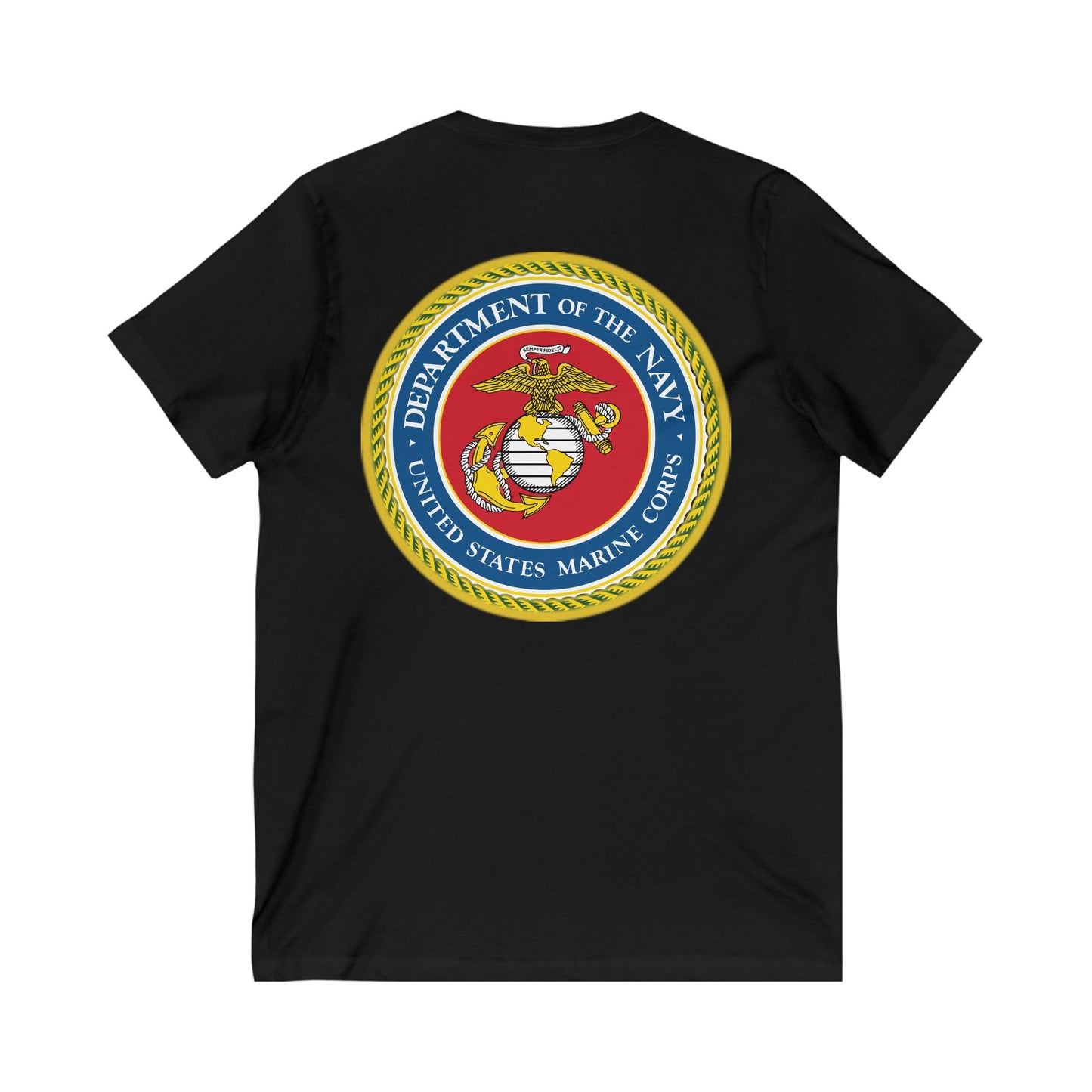 US Marine Corps Unisex Short Sleeve V-Neck Tee