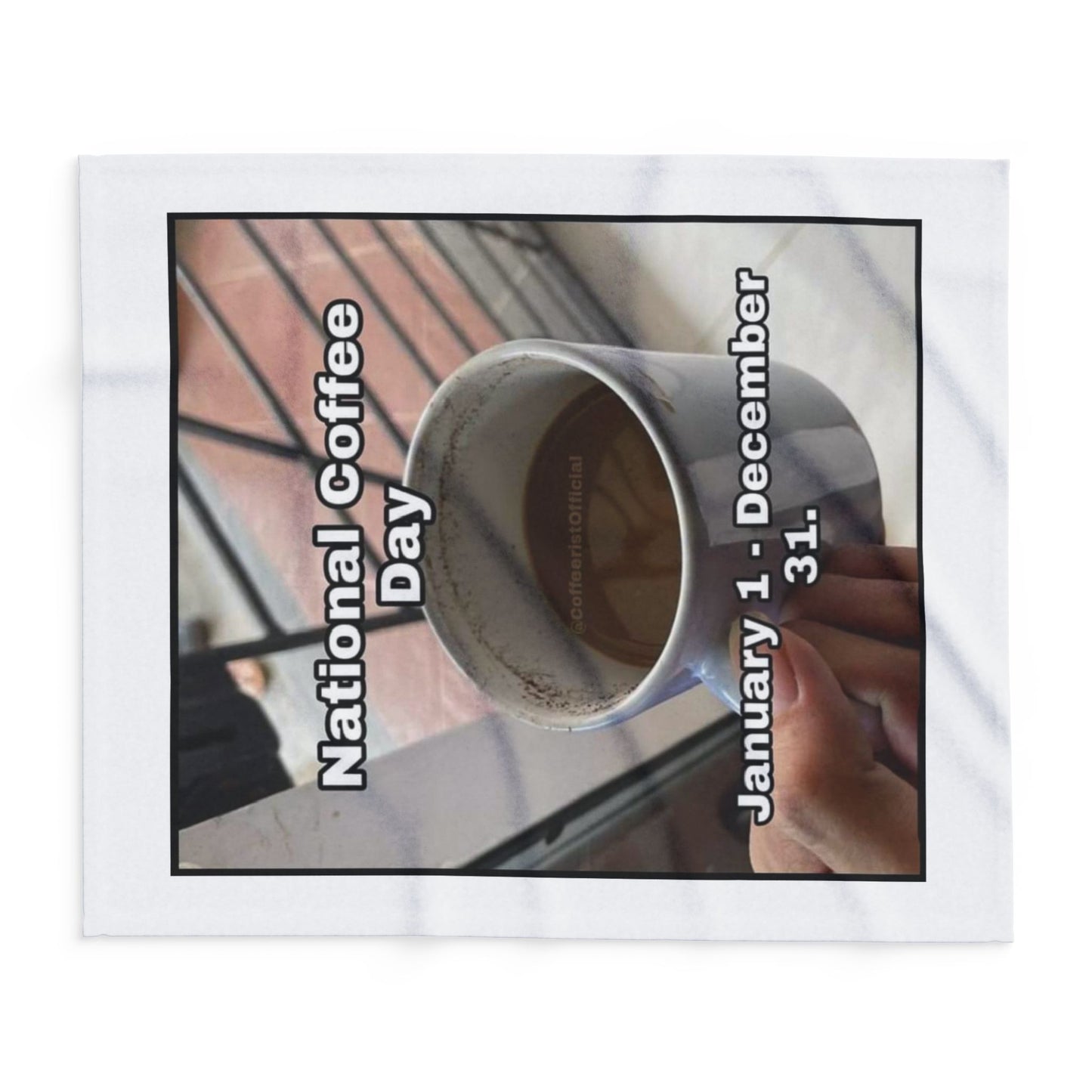 National Coffee Day Arctic Fleece Blanket