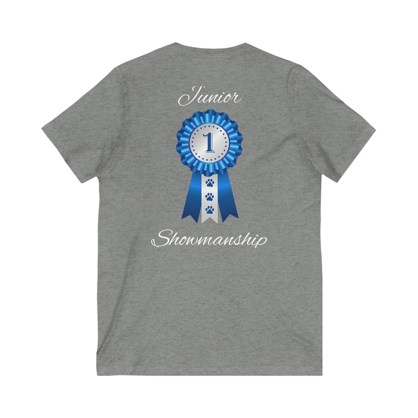 Junior Showmanship Unisex Short Sleeve V-Neck Tee