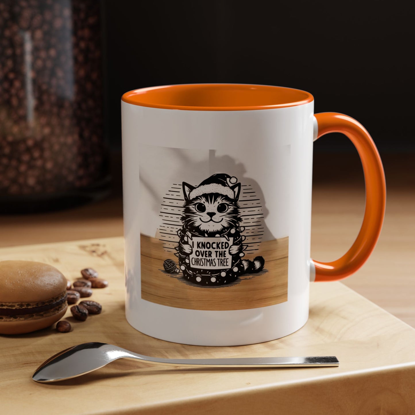Naughty Cat 2-Tone Coffee Mug