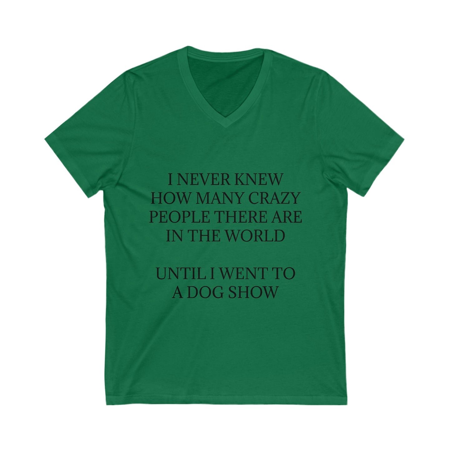 Never Knew Unisex Short Sleeve V-Neck Tee