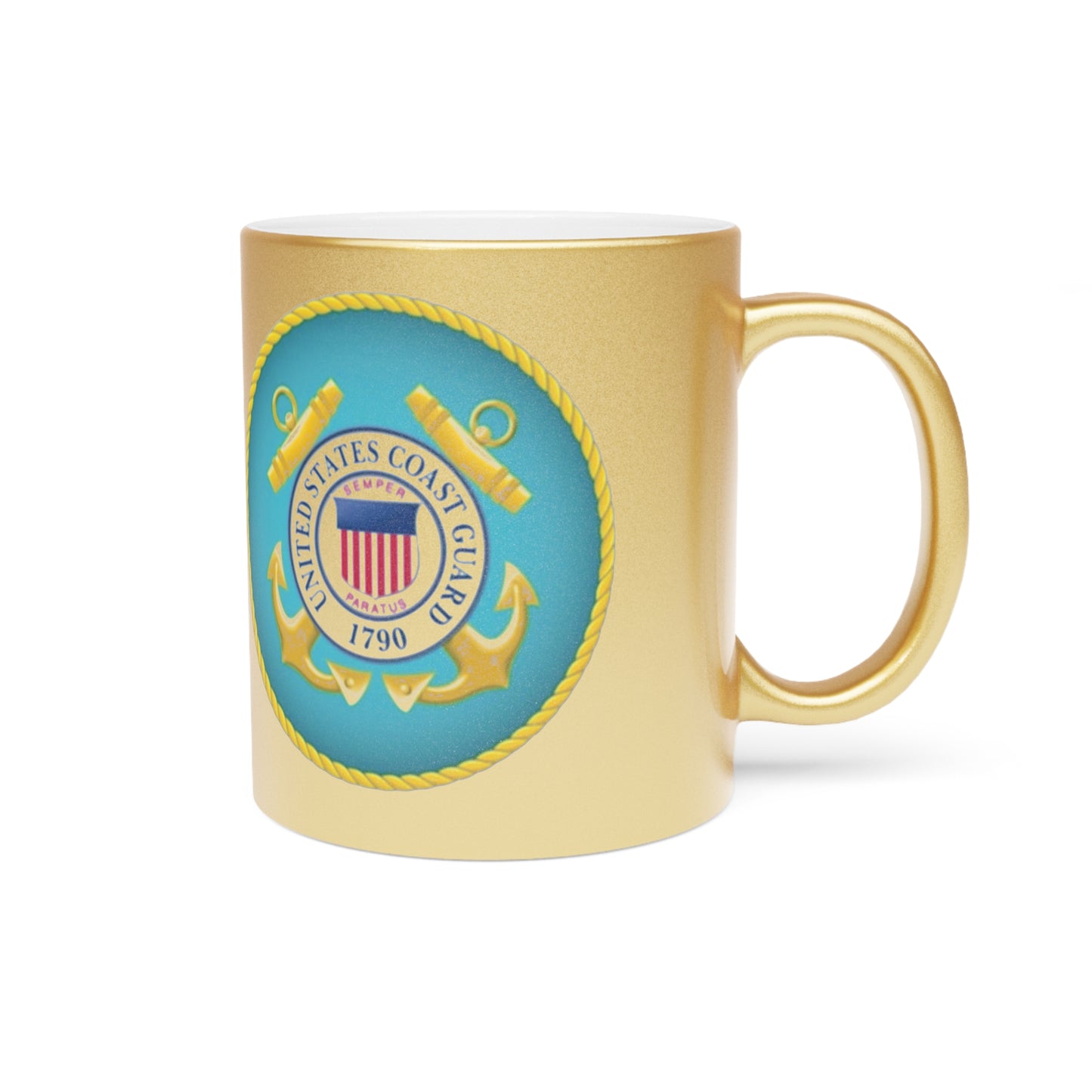 US Coast Guard Metallic Coffee Mug