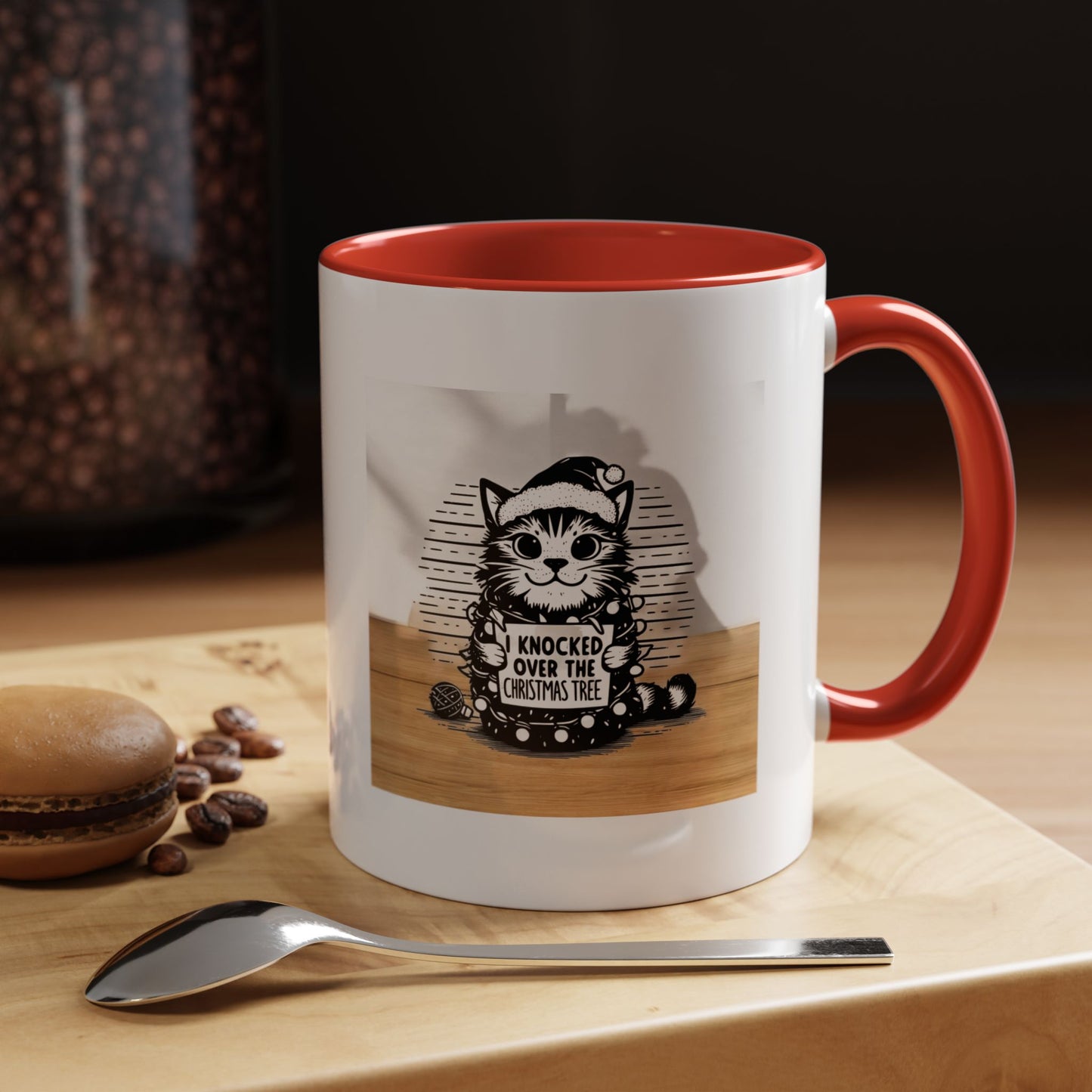 Naughty Cat 2-Tone Coffee Mug