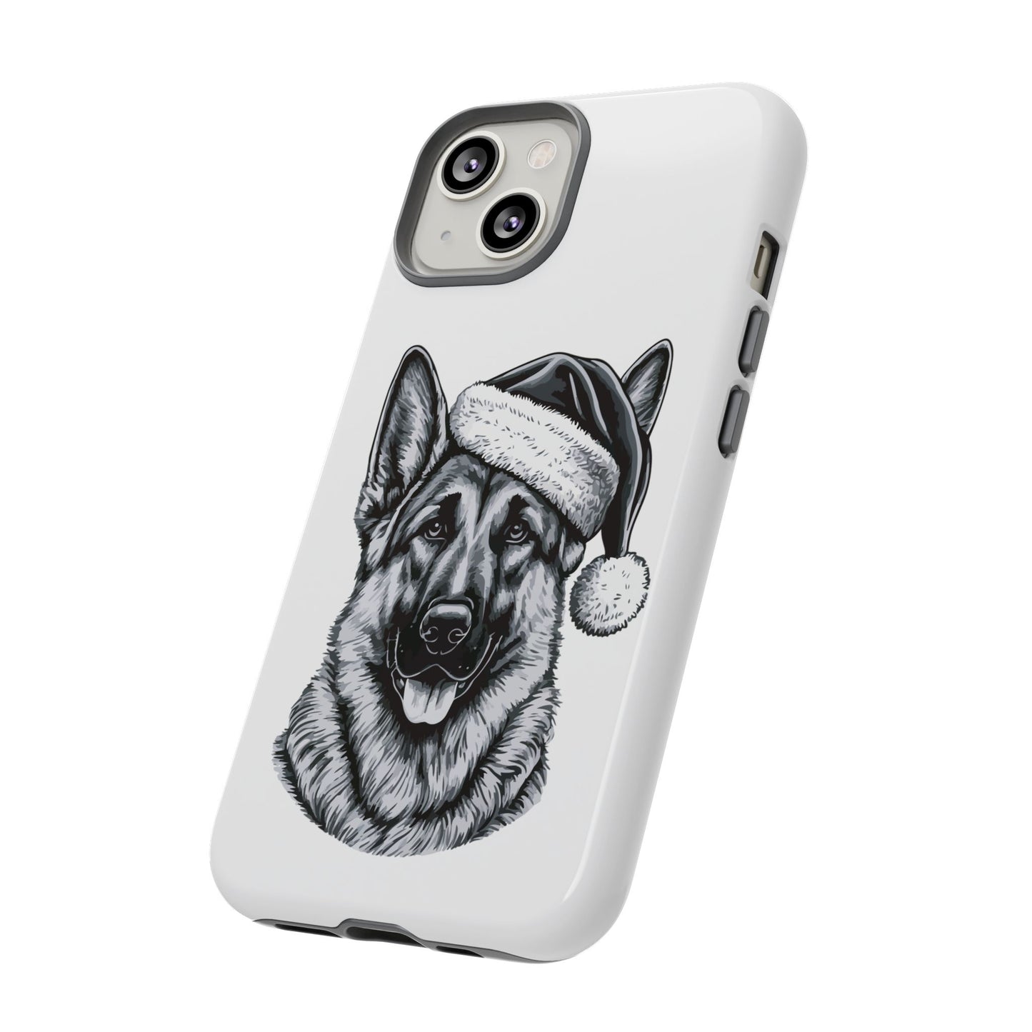 Santa Paws German Shepherd iPhone Case