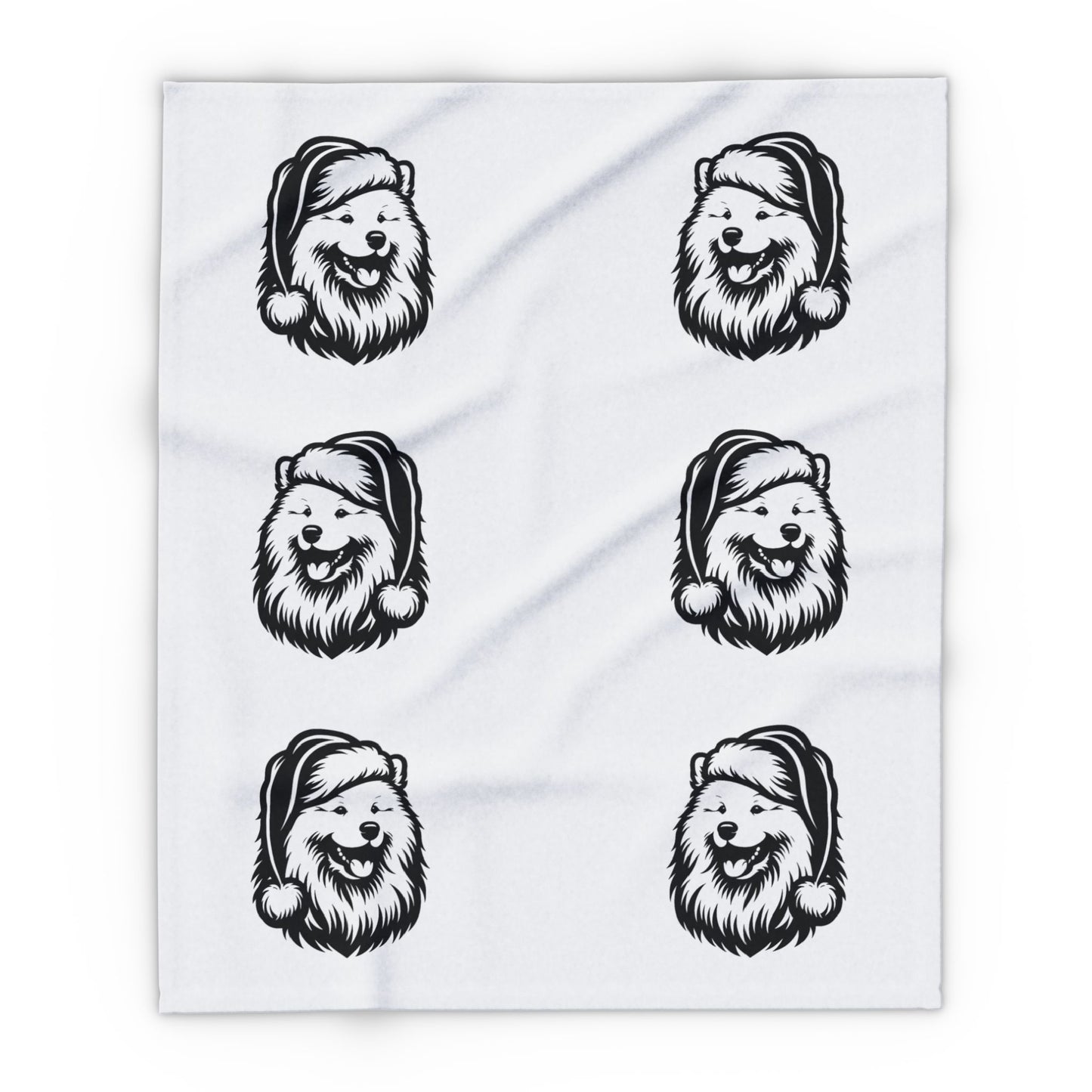Santa Paws Samoyed Arctic Fleece Blanket