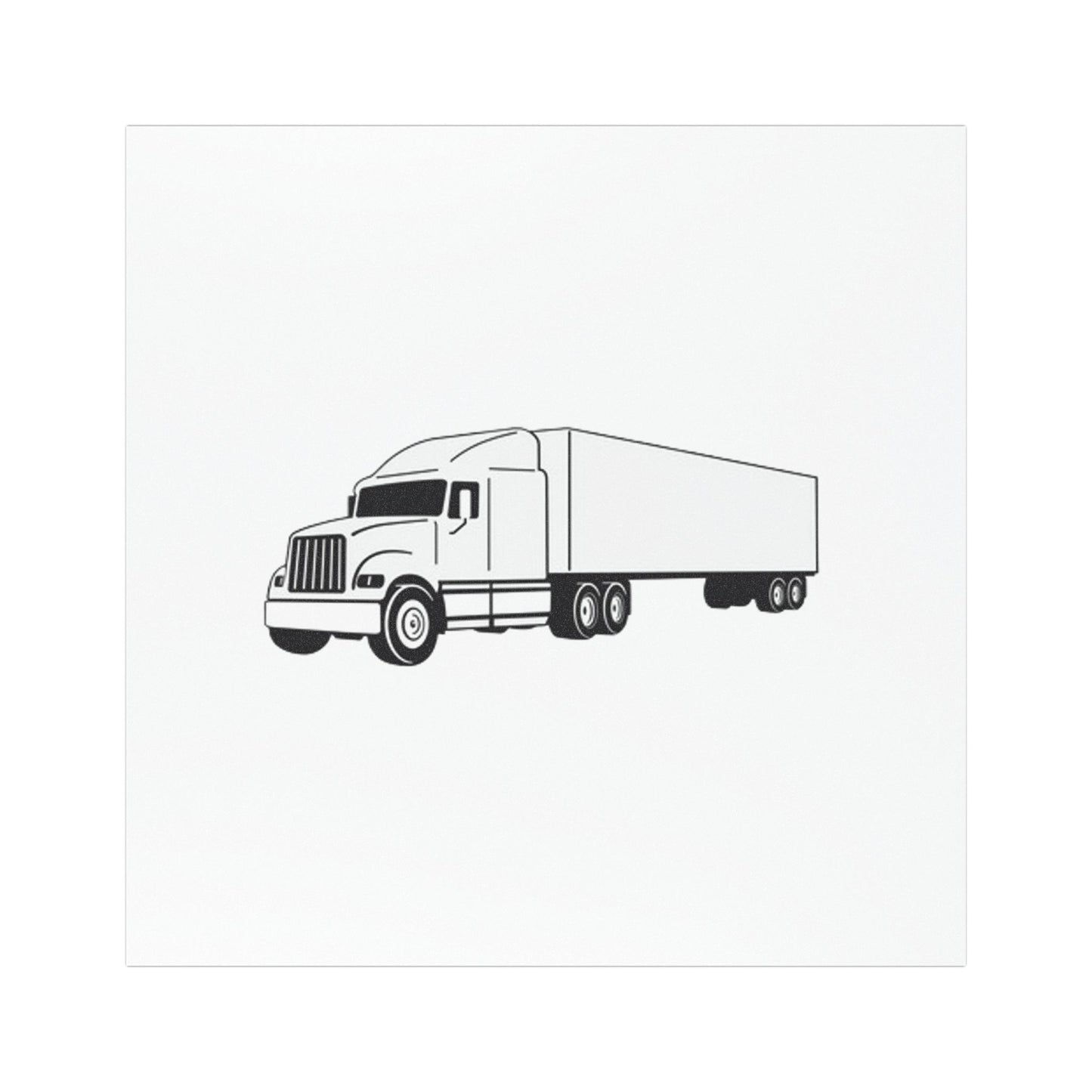 Semi Truck Indoor/Outdoor Magnet