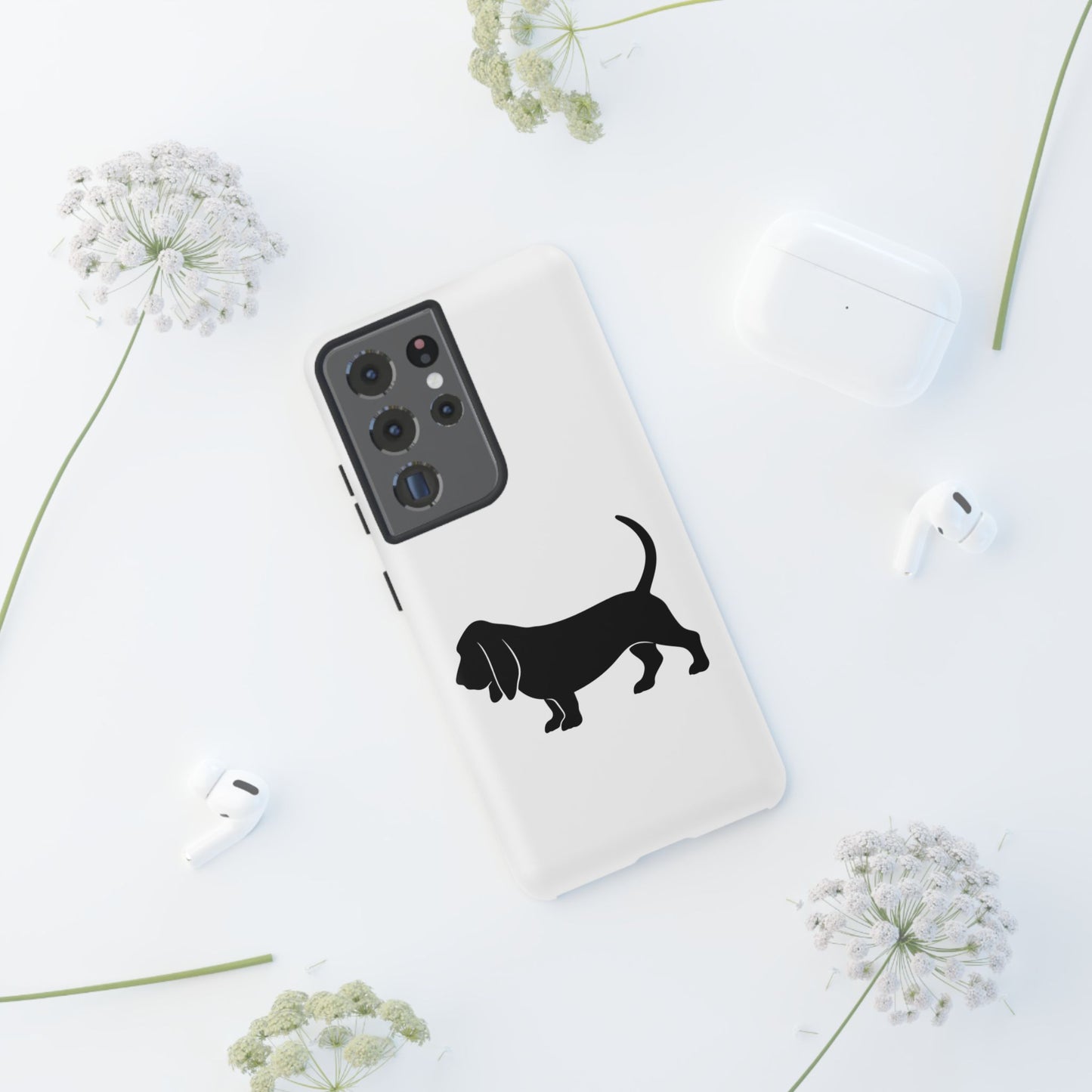 Basset Hound Silhouette Samsung Case