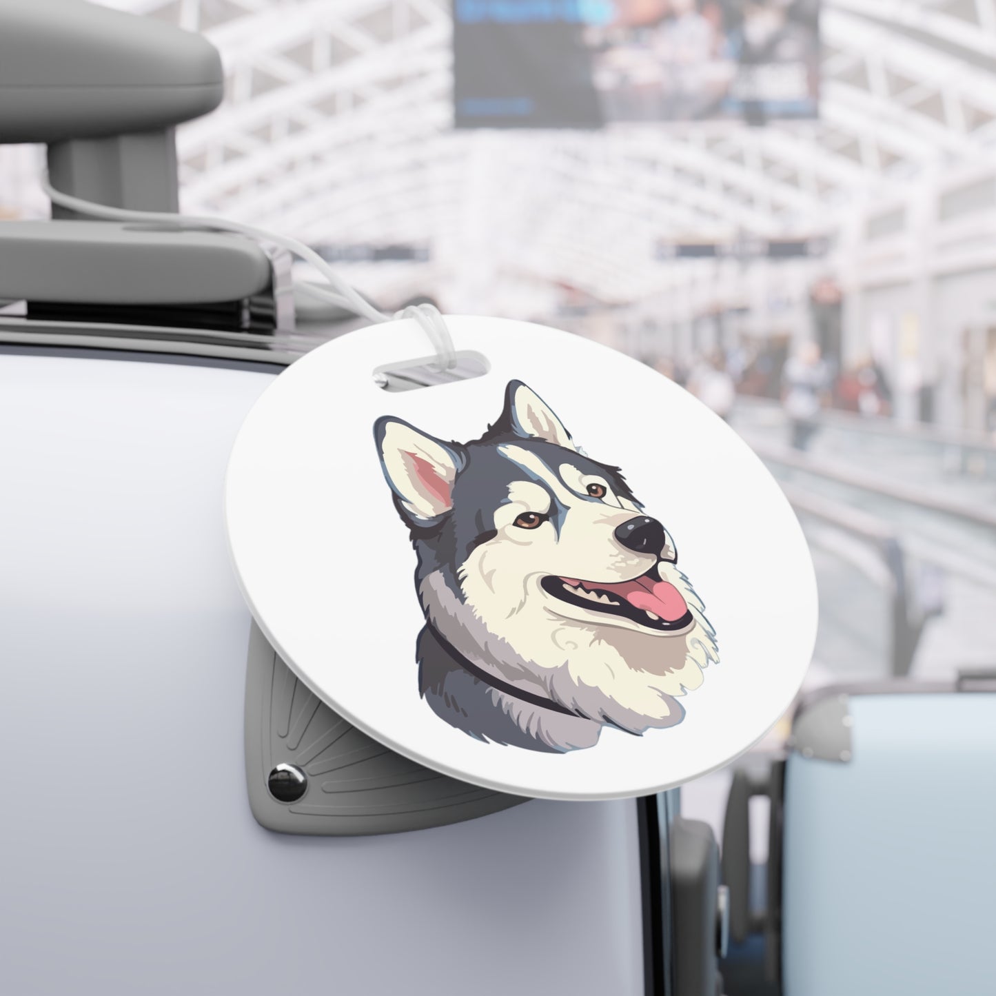 Malamute Head Luggage Tag