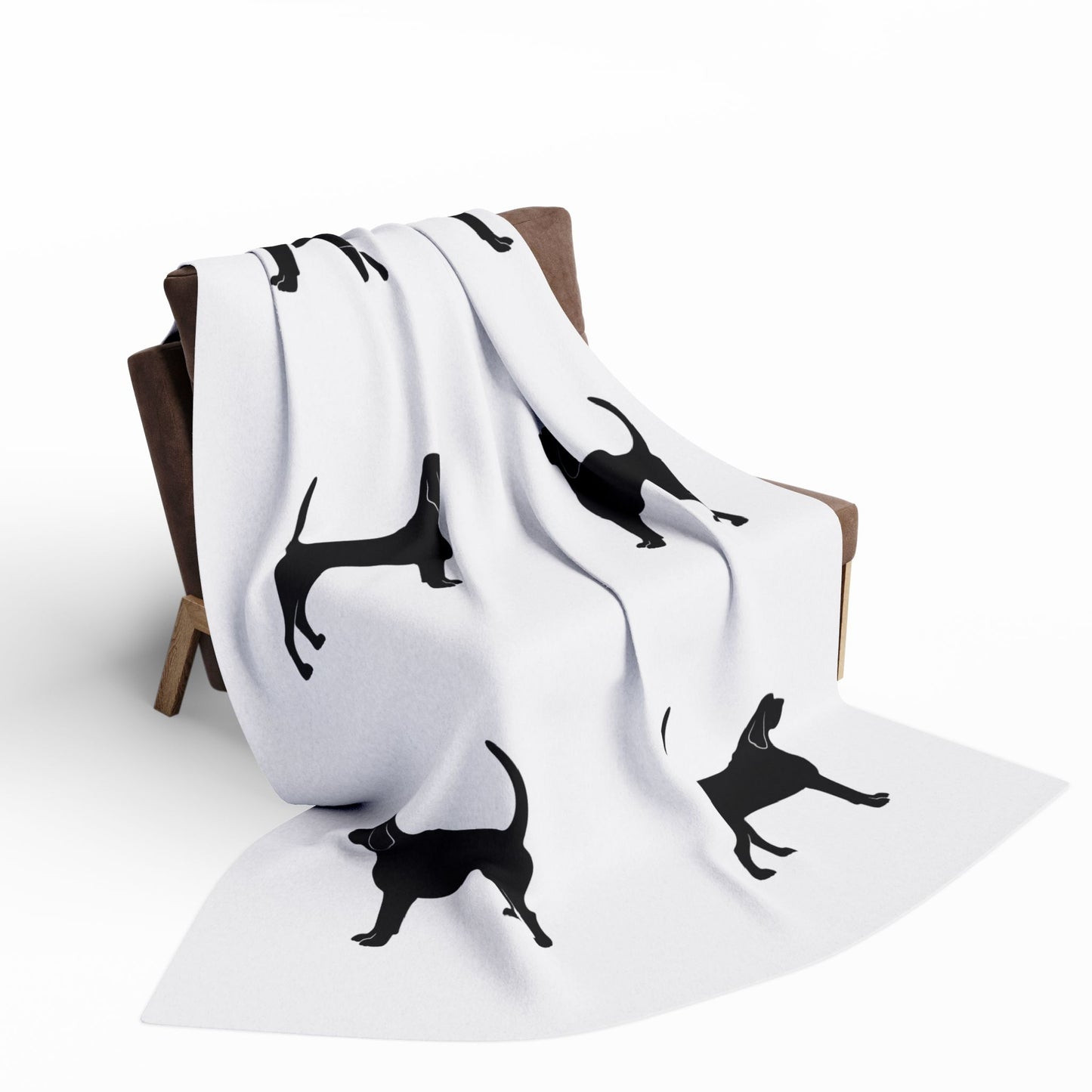 Bloodhound Silhouette Arctic Fleece Blanket