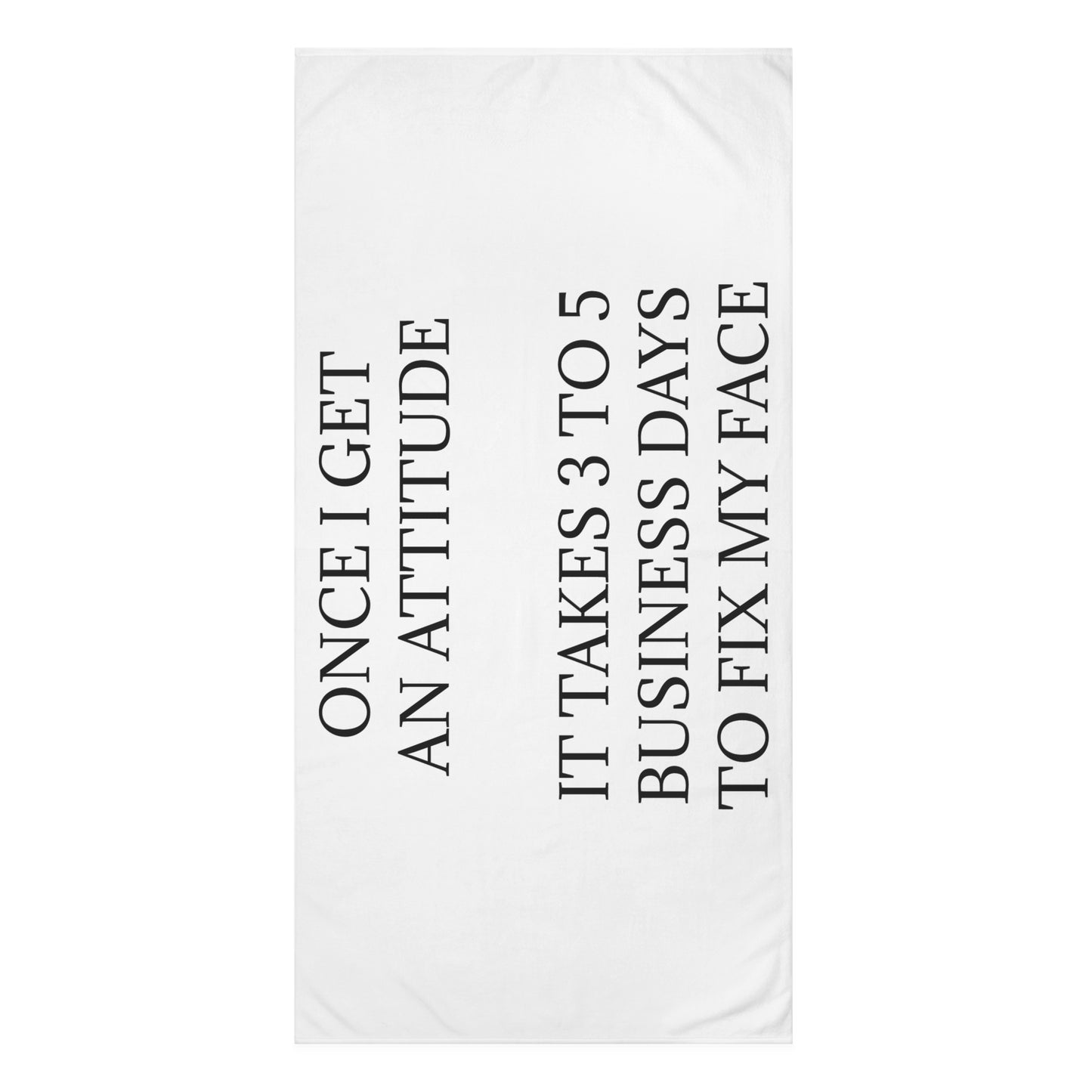 Fix My Face Mink-Cotton Beach Towel