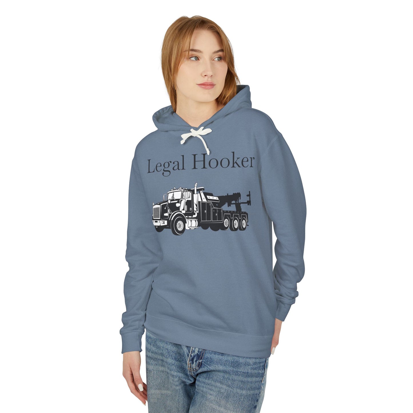 Legal H**ker Heavy Tow Truck Unisex Lightweight Hoodie