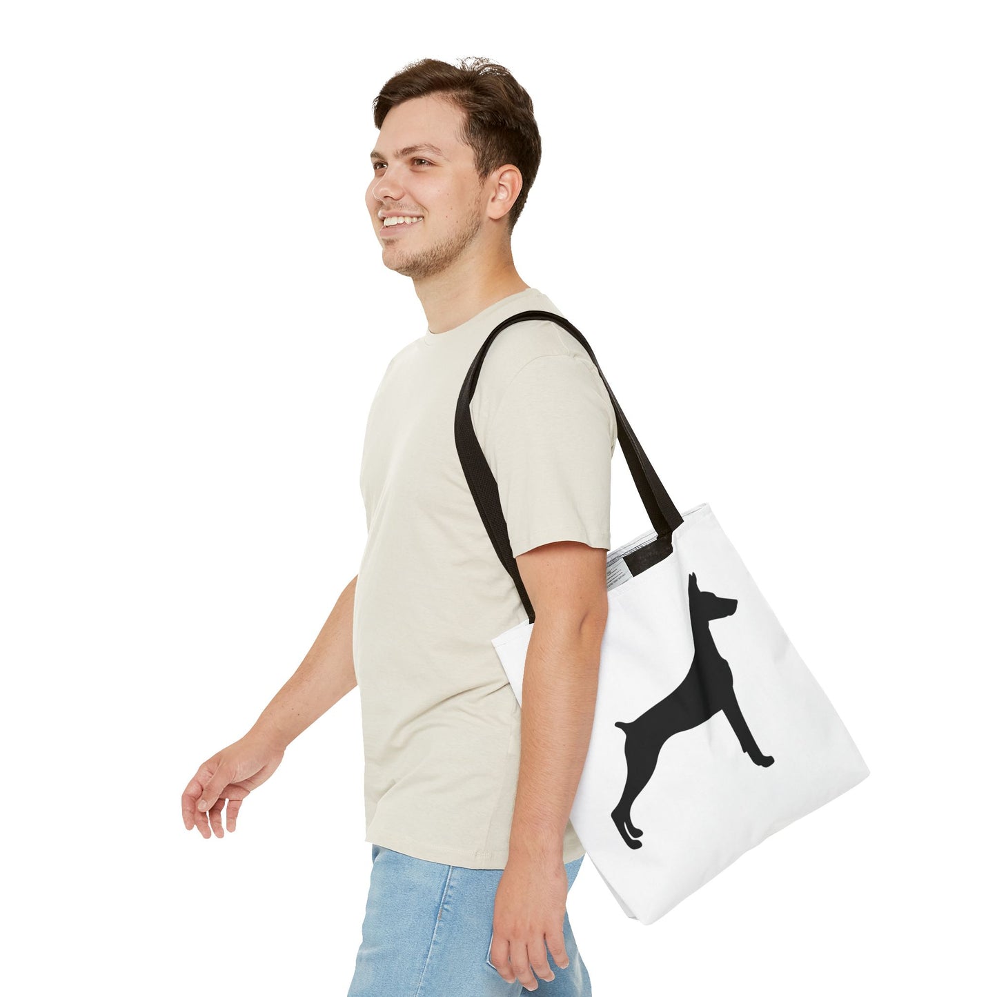 Doberman Silhouette Tote Bag