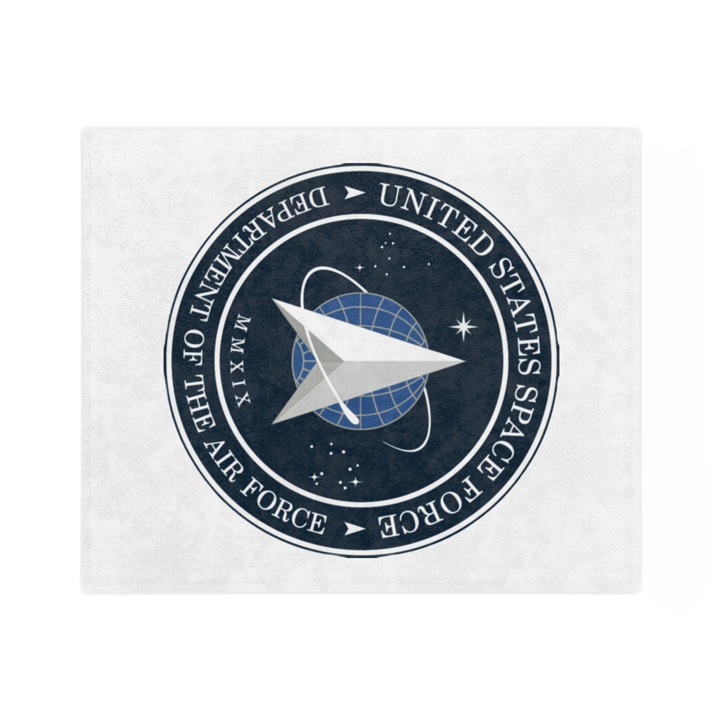 US Space Force Velveteen Microfiber Blanket