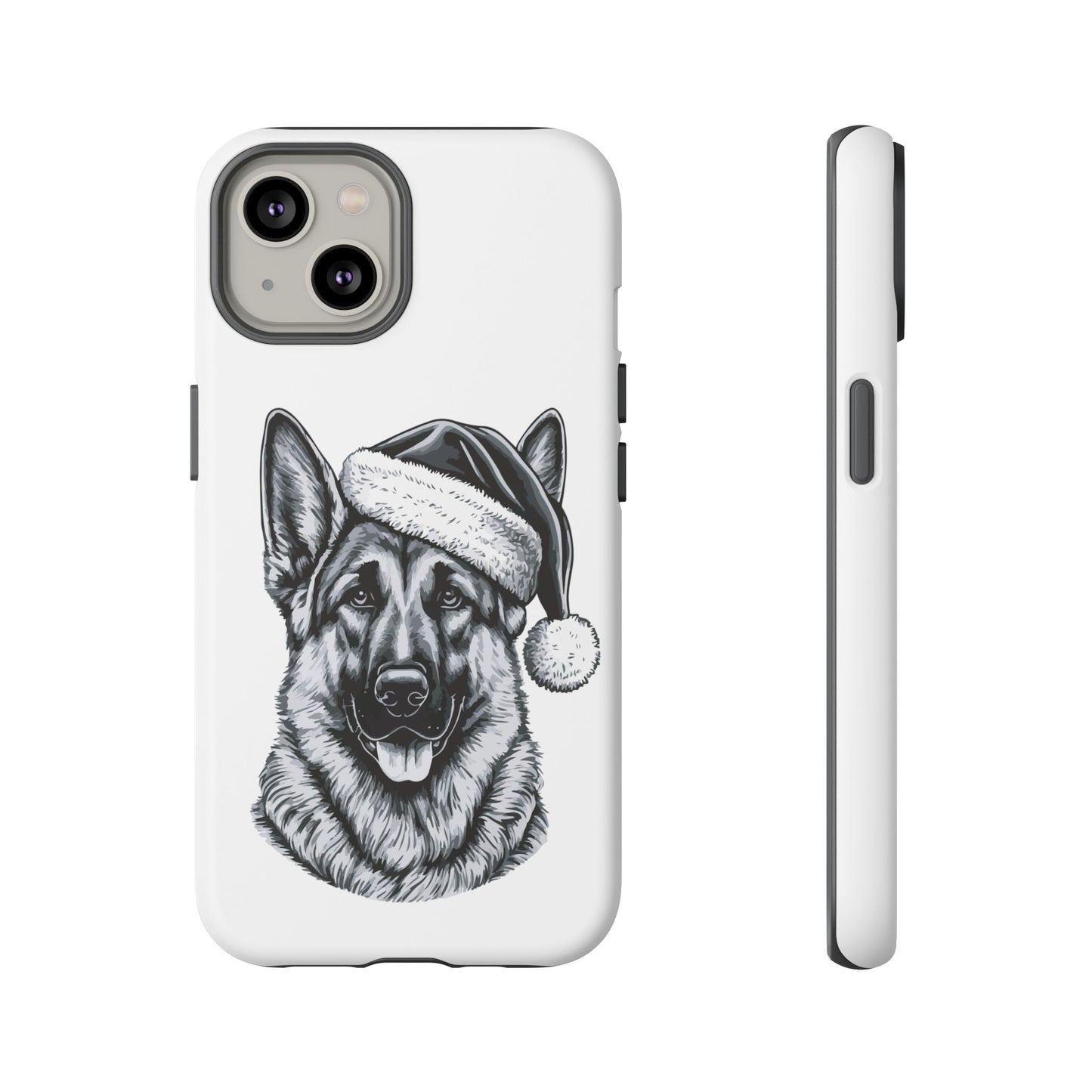 Santa Paws German Shepherd iPhone Case