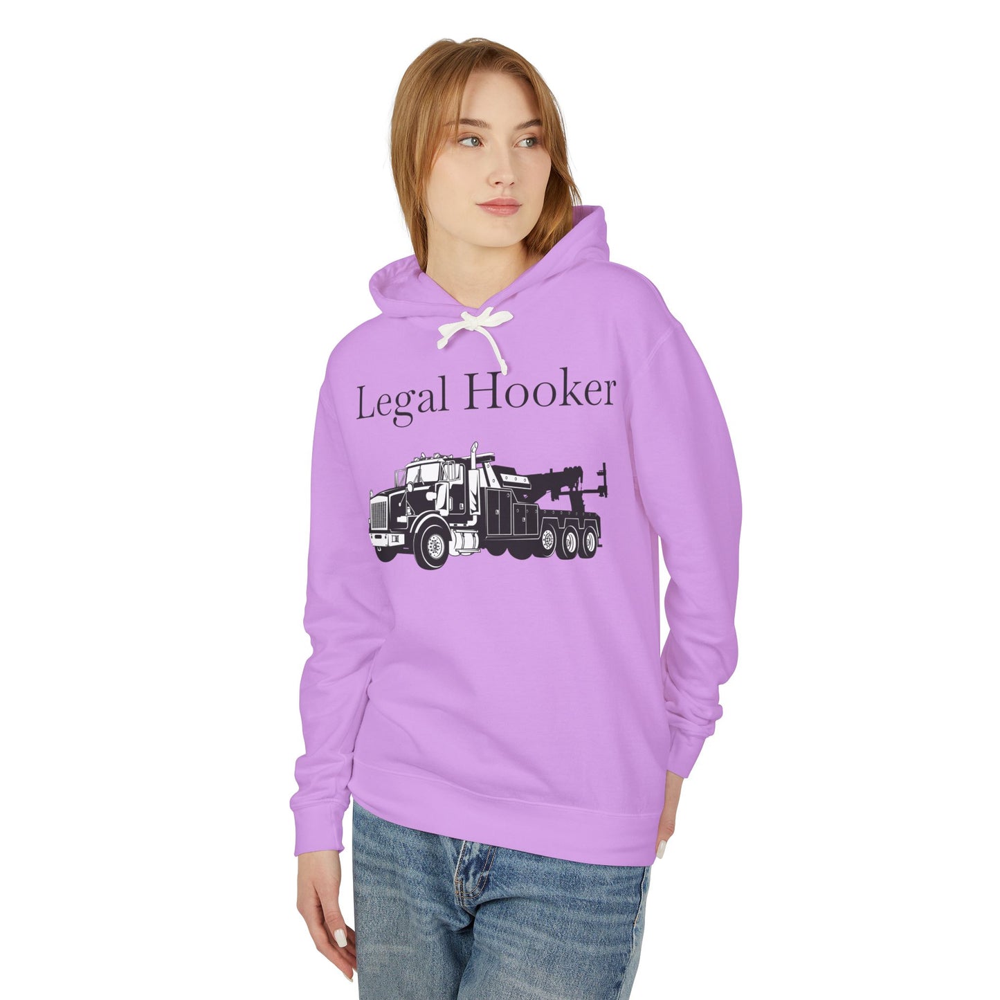 Legal H**ker Heavy Tow Truck Unisex Lightweight Hoodie