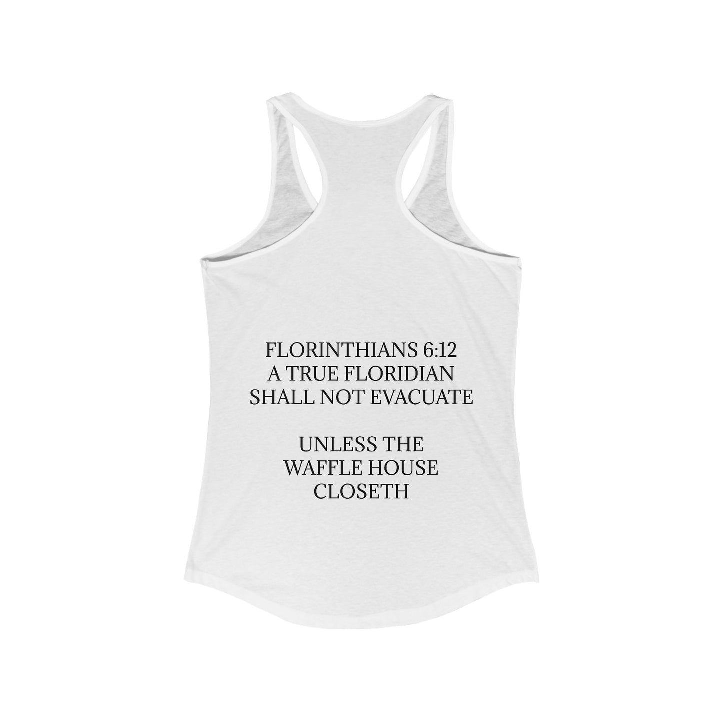Florinthians 6:12 Women's Racerback Tank