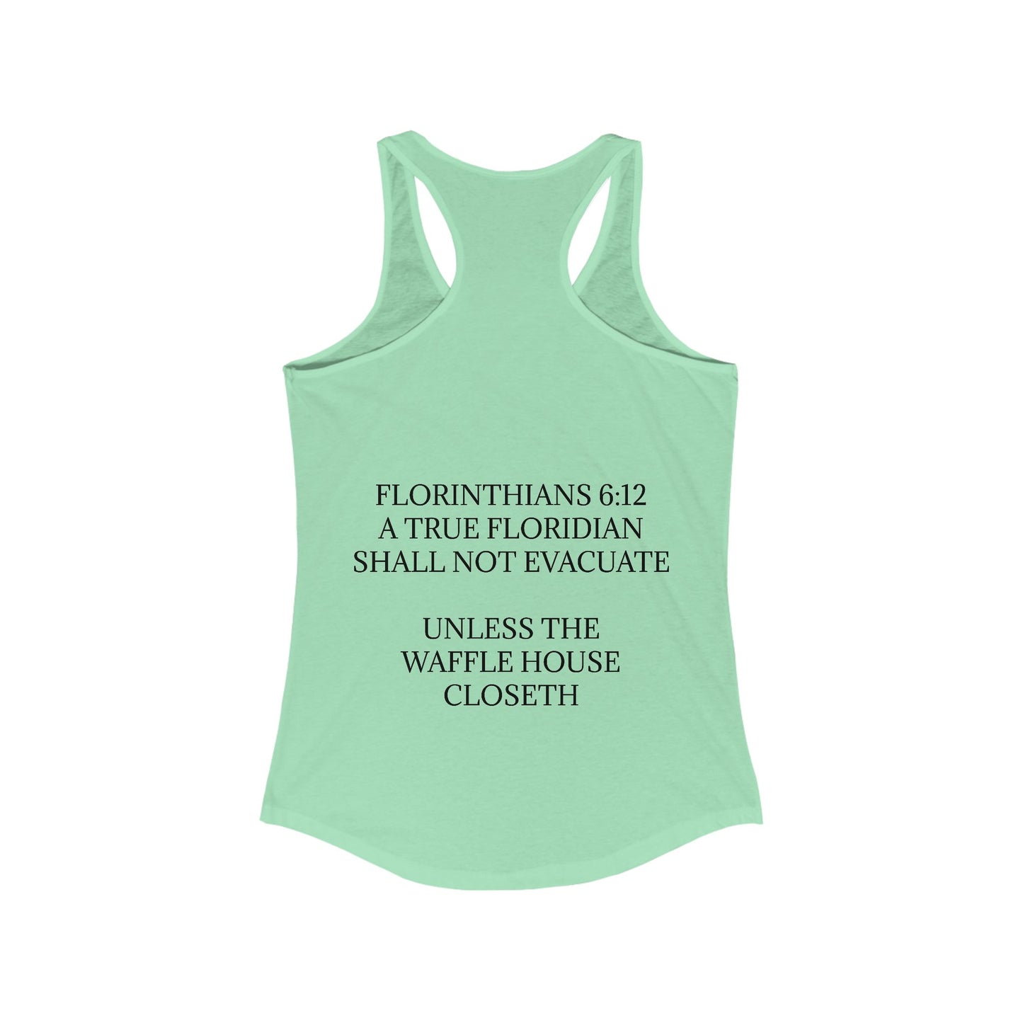 Florinthians 6:12 Women's Racerback Tank