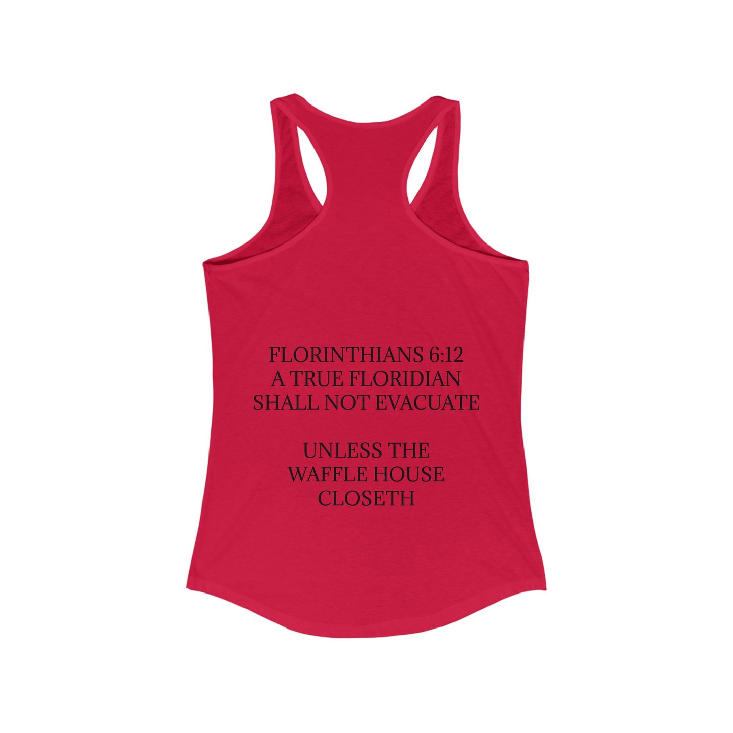 Florinthians 6:12 Women's Racerback Tank