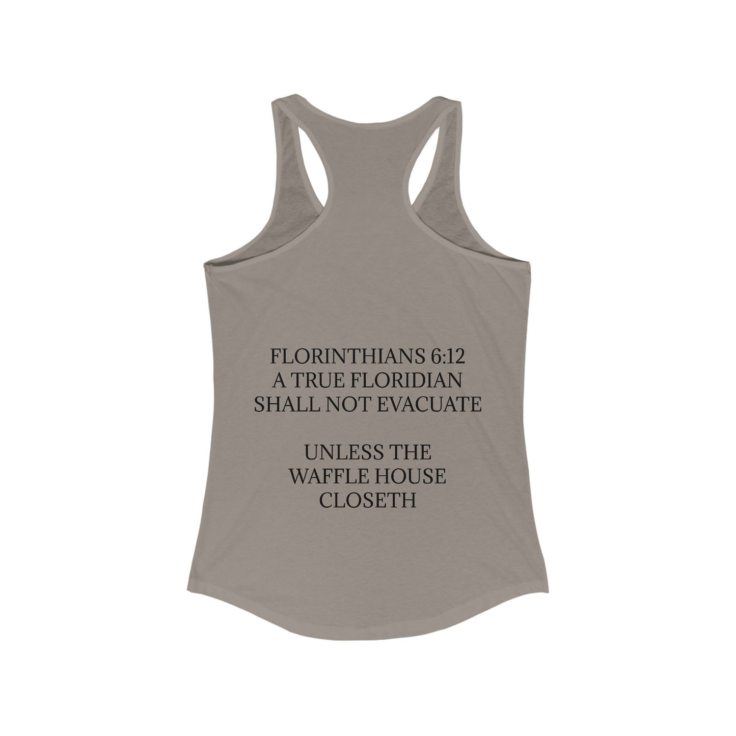 Florinthians 6:12 Women's Racerback Tank