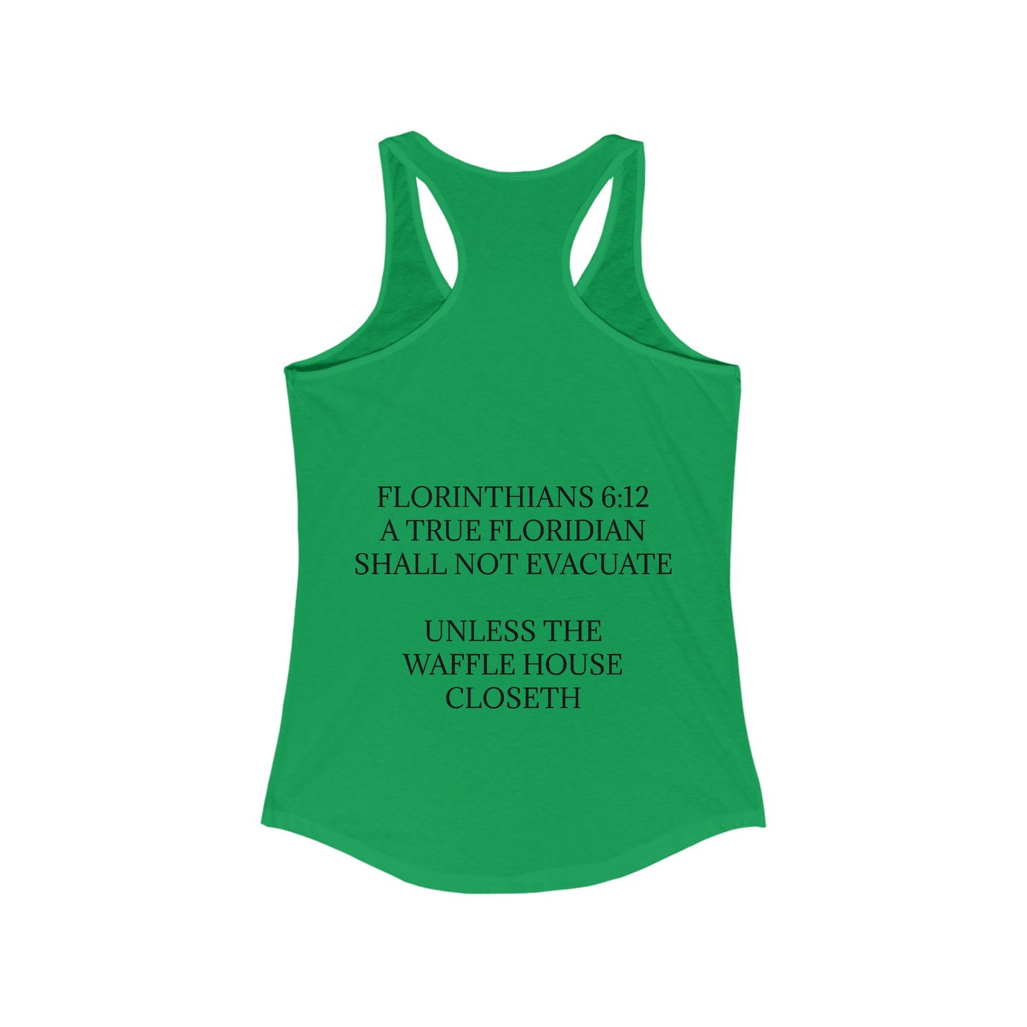 Florinthians 6:12 Women's Racerback Tank