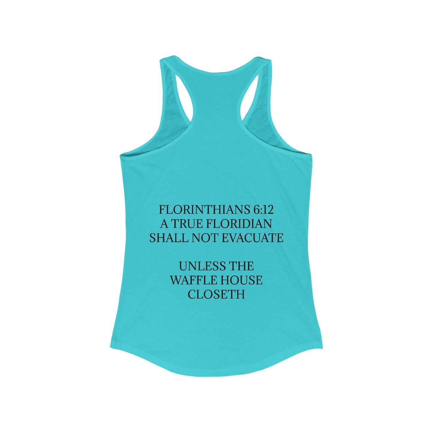 Florinthians 6:12 Women's Racerback Tank