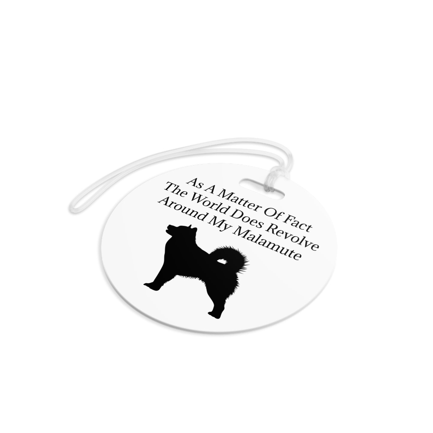 Matter Of Fact Malamute Luggage Tag