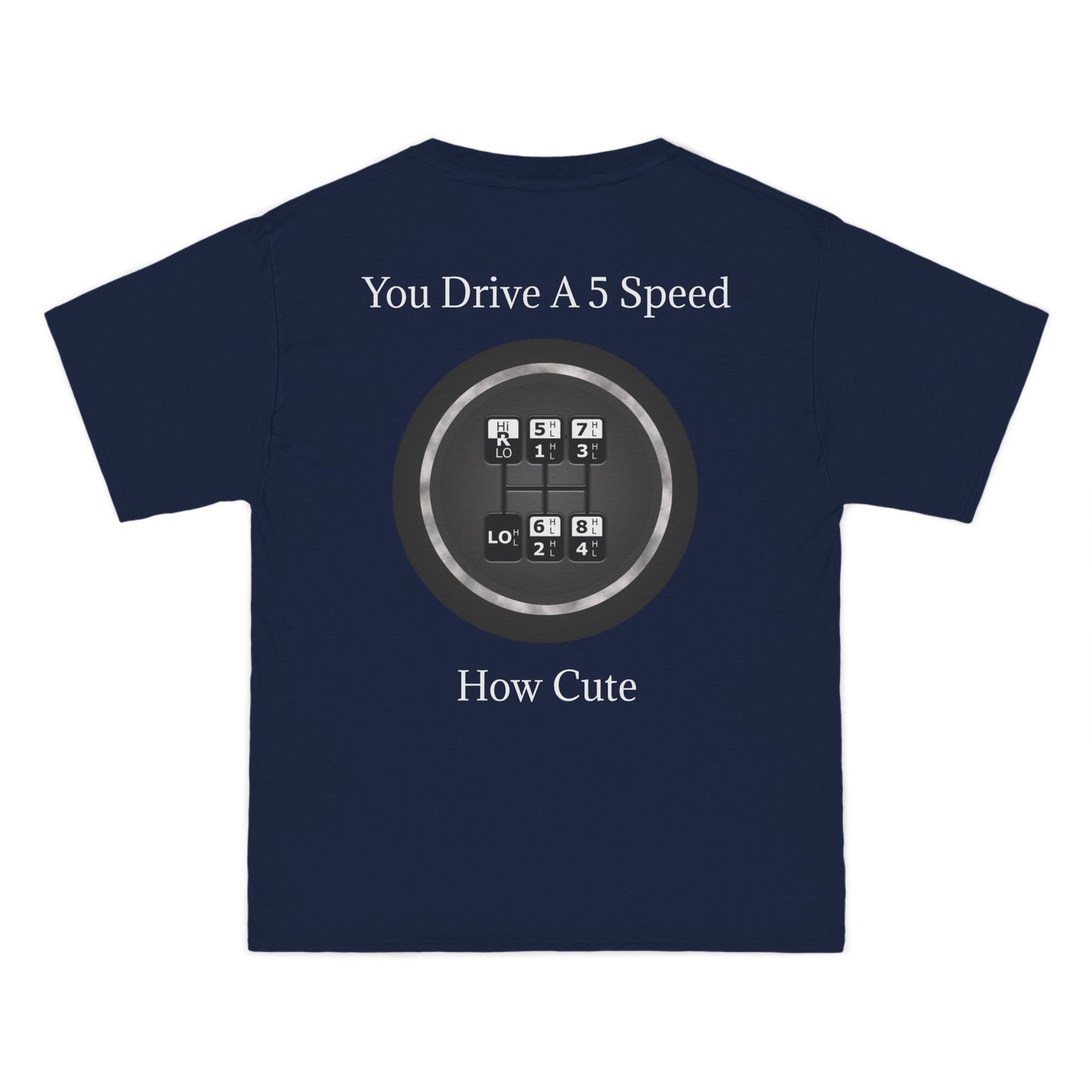 5 Speed How Cute Men's Short-Sleeve Crewneck Tee