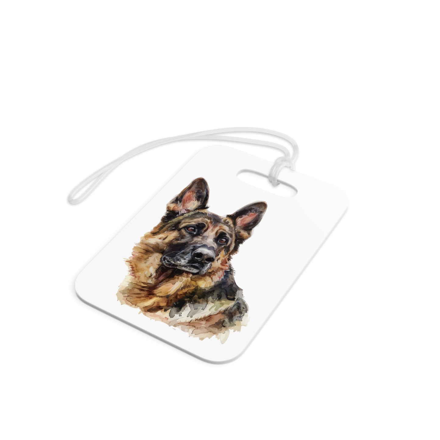 German Shepherd Head Luggage Tag
