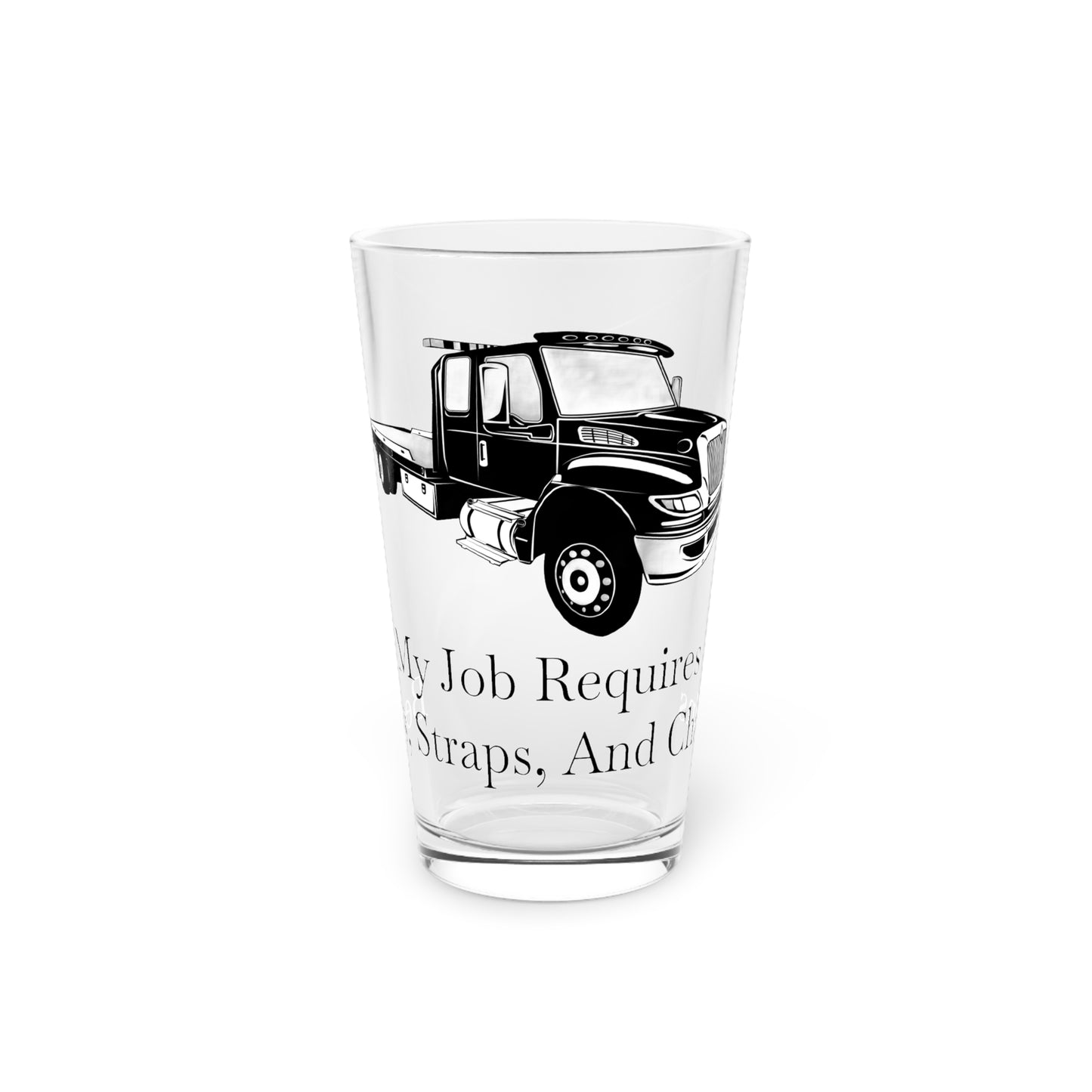 Beds, Straps, And Chains Drinking Glass