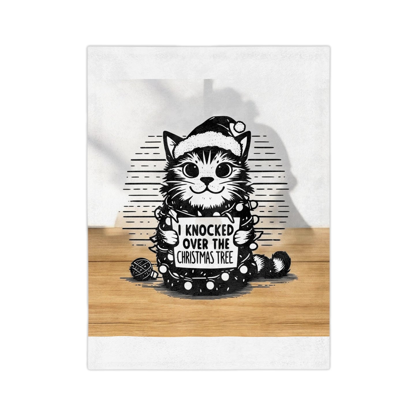 Naughty Cat Velveteen Microfiber Blanket
