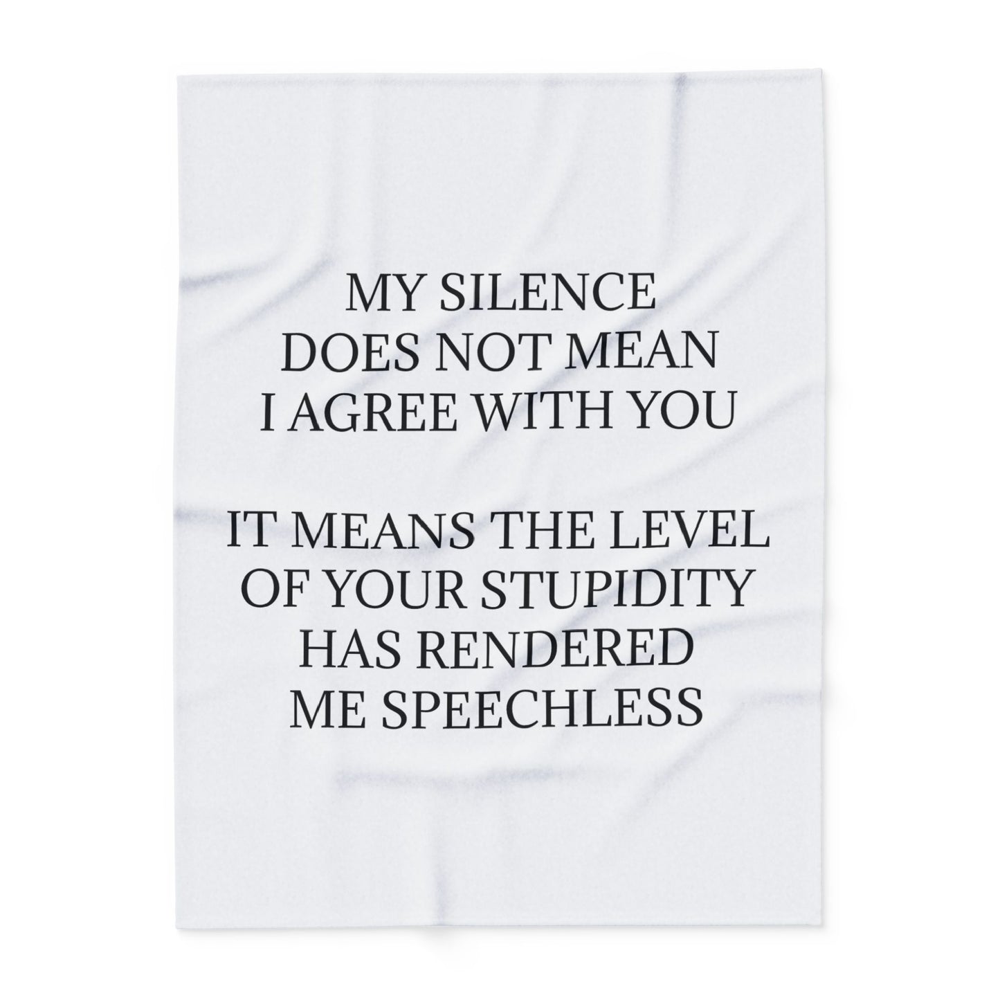 Speechless Arctic Fleece Blanket