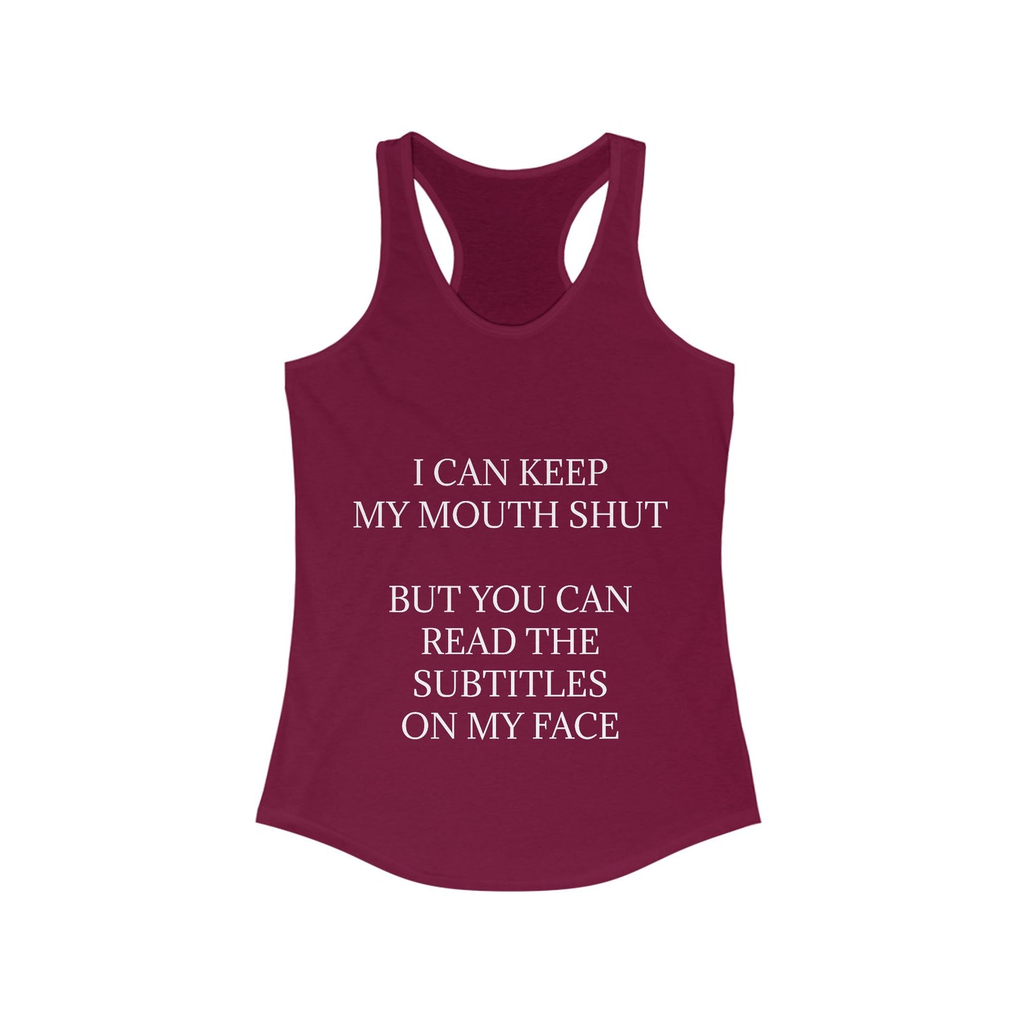 Subtitles Women's Racerback Tank