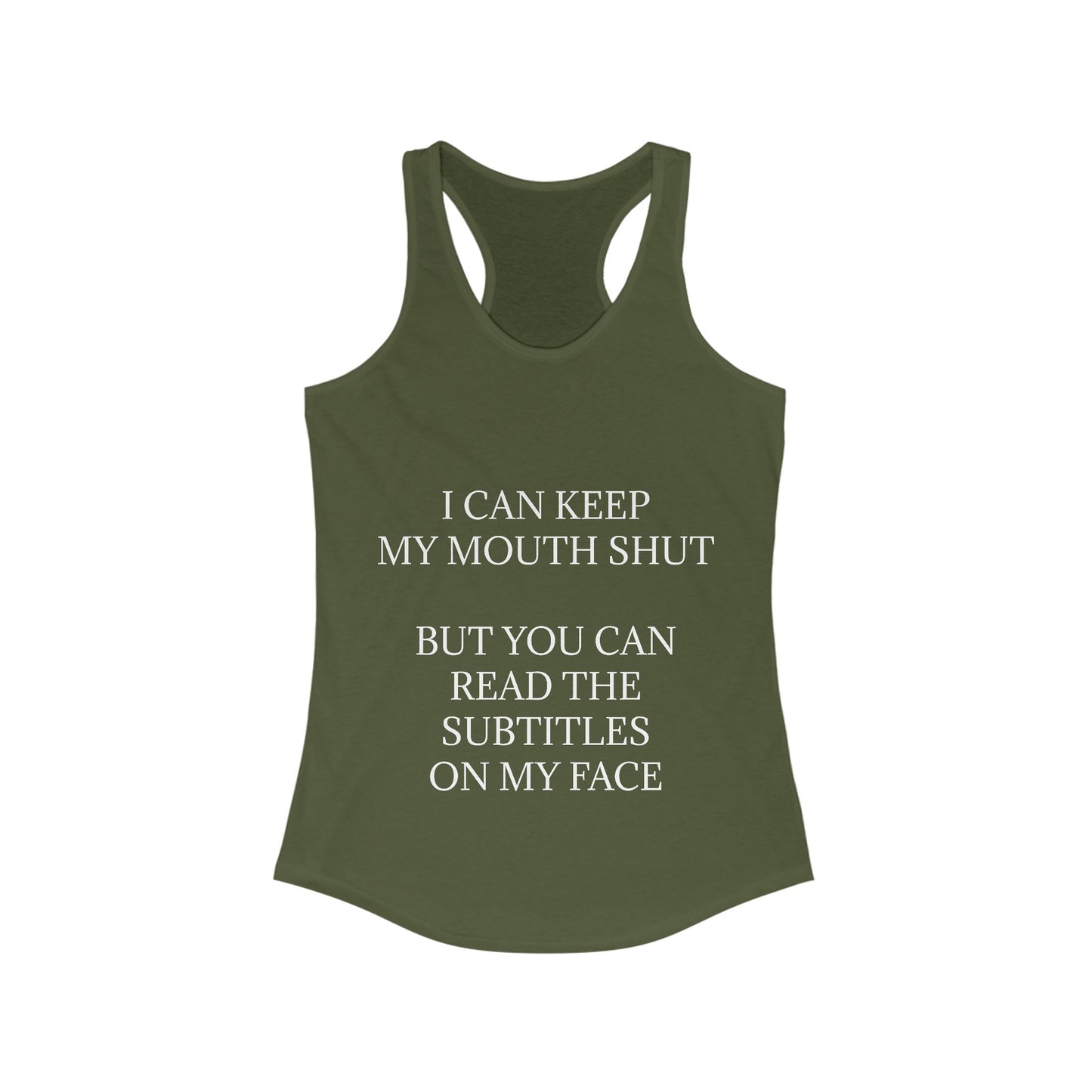 Subtitles Women's Racerback Tank