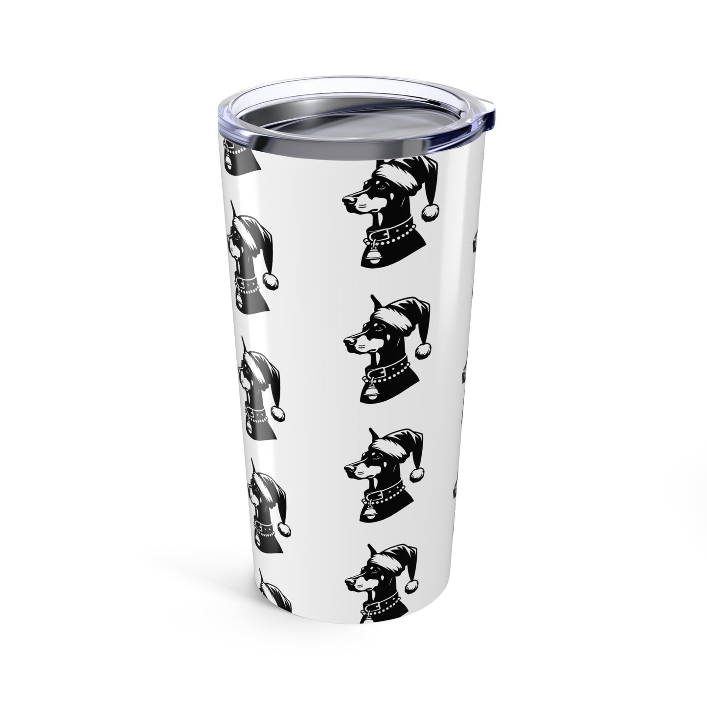 Santa Paws Doberman Tumbler