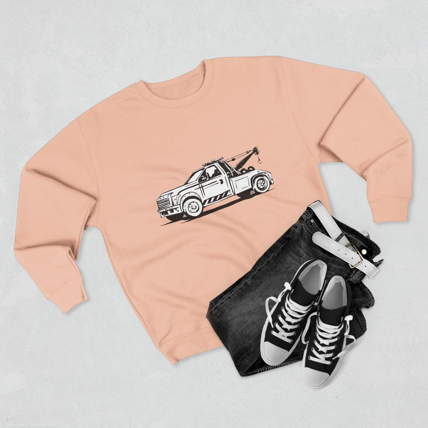 Wheel Lift Tow Truck Unisex Crewneck Sweatshirt